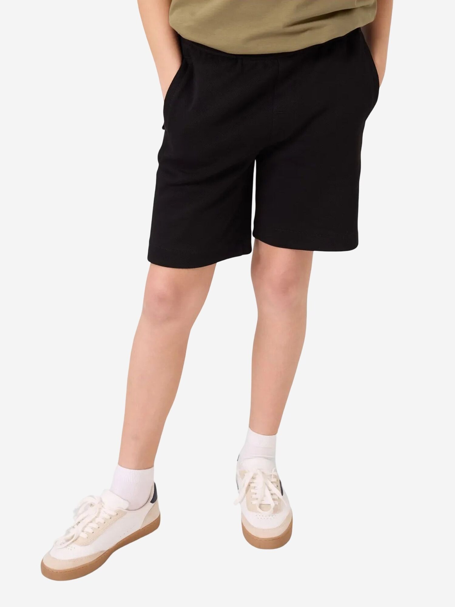 Tommy Life Hlače 'TOMMY Shorts aus Baumwollmischung' crna