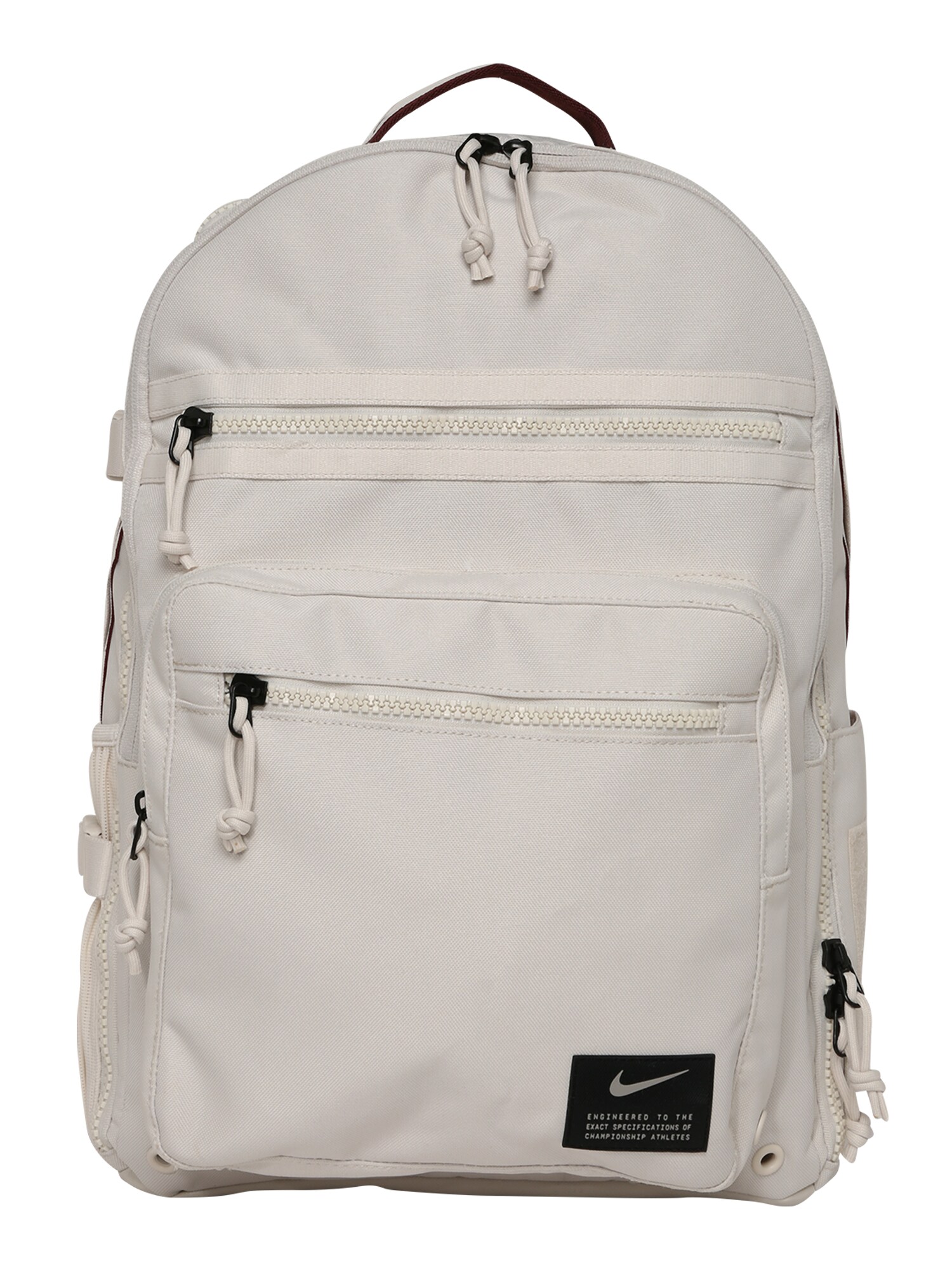NIKE Sportinė kuprinė 'Utility Power'  margai balta / karmino raudona / juoda