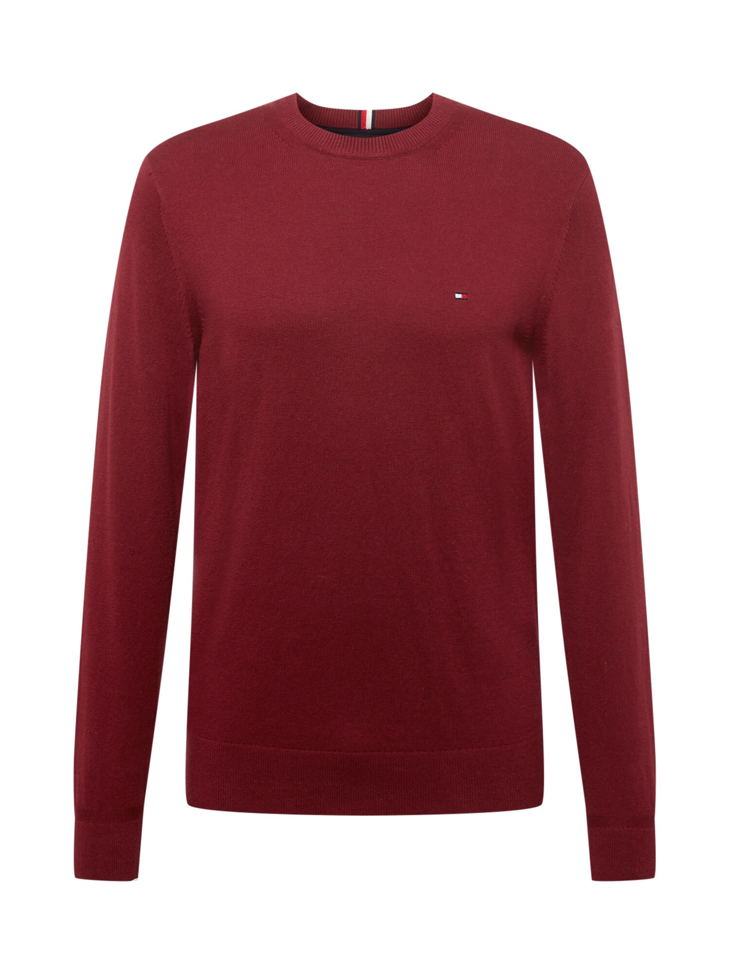 TOMMY HILFIGER Pulover albastru închis / roșu burgundy / roșu intens / alb