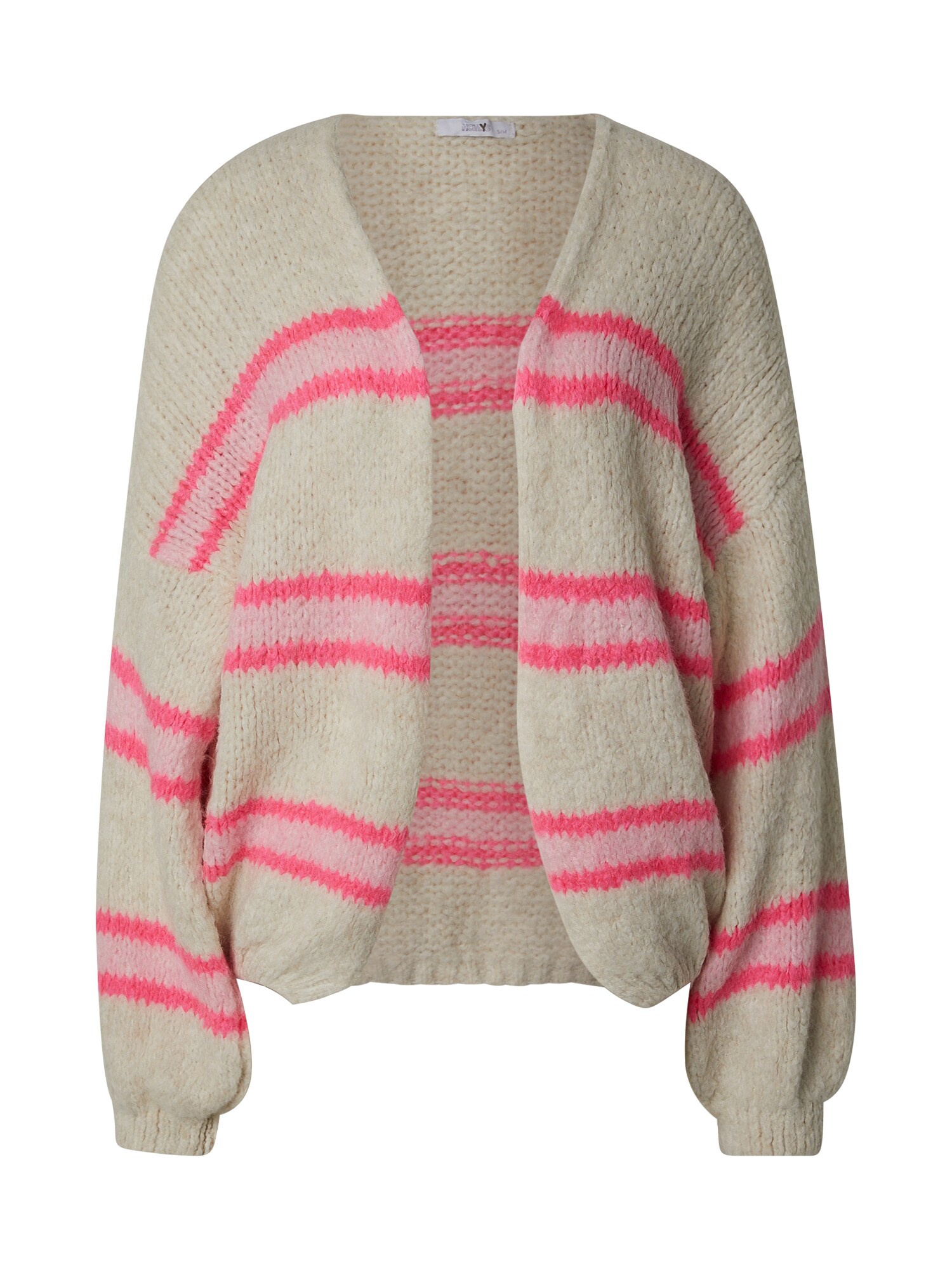 Hailys Geacă tricotată Ri44a  bej / roz pal / roz deschis