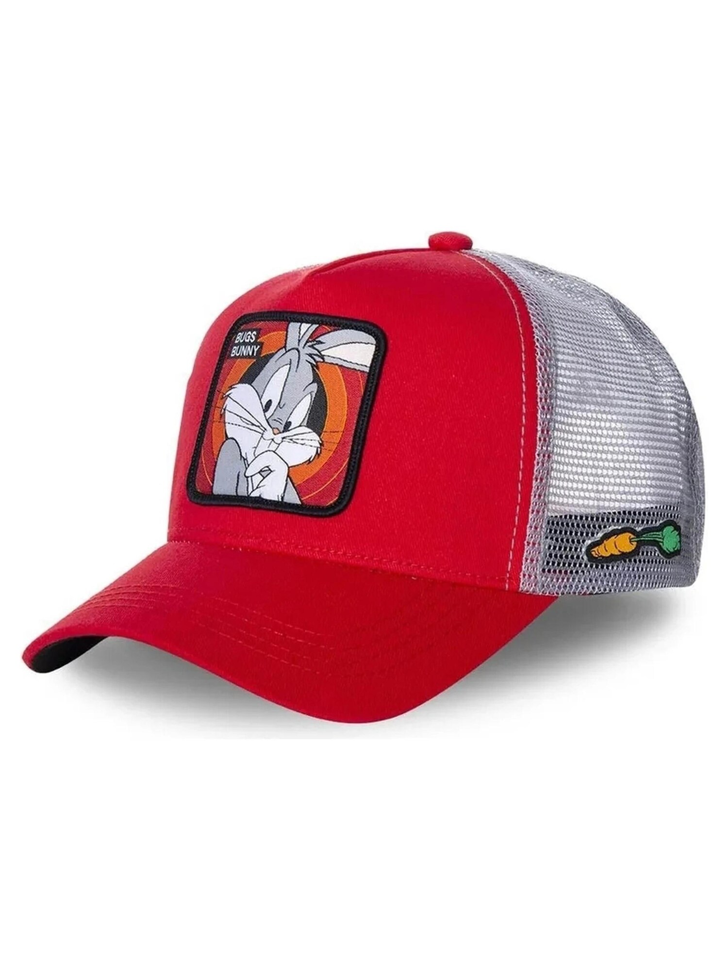 Capslab Gorra 'Gorra capslab roja bugs bunny bordado frente rejilla visera curva'  rojo