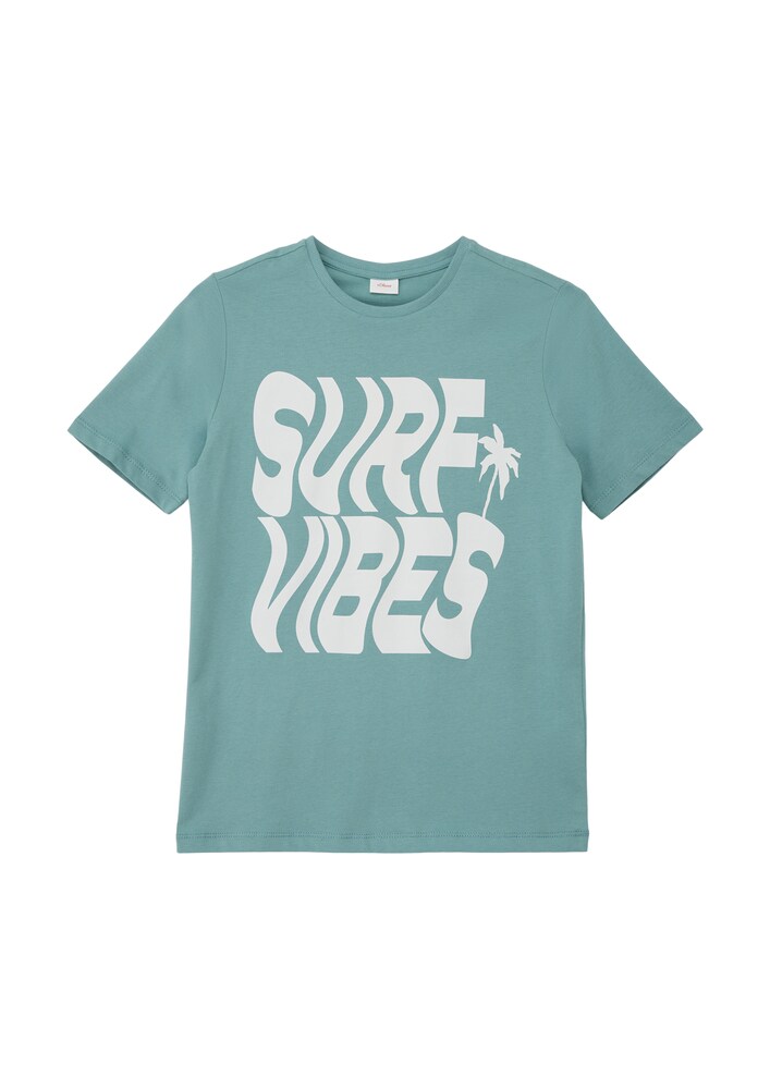 s.Oliver T-Shirt Jungen Größe 164/170 petrol / weiß