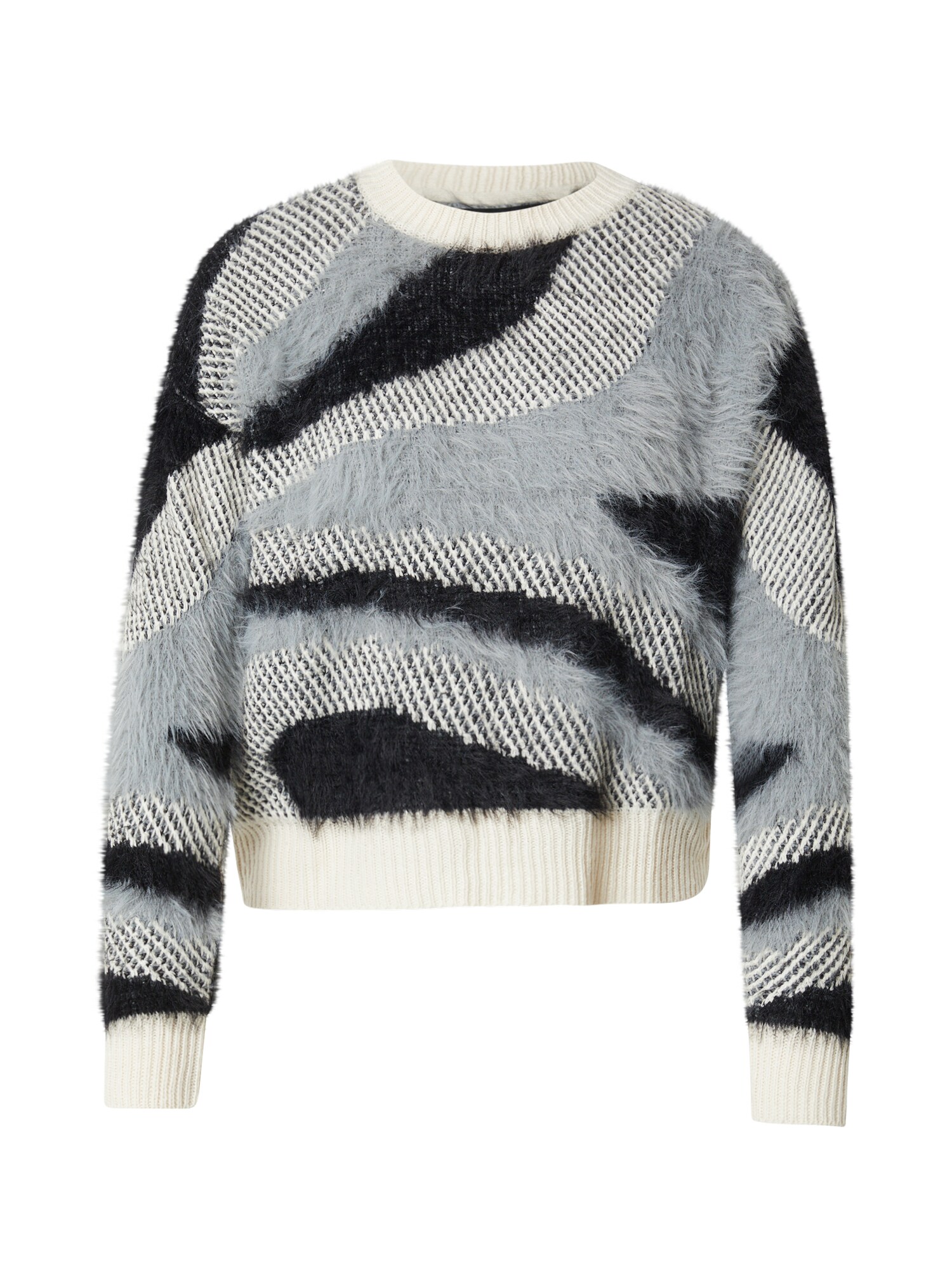 VERO MODA Pulóver  bézs / szürke / fekete akciós termékkép 1