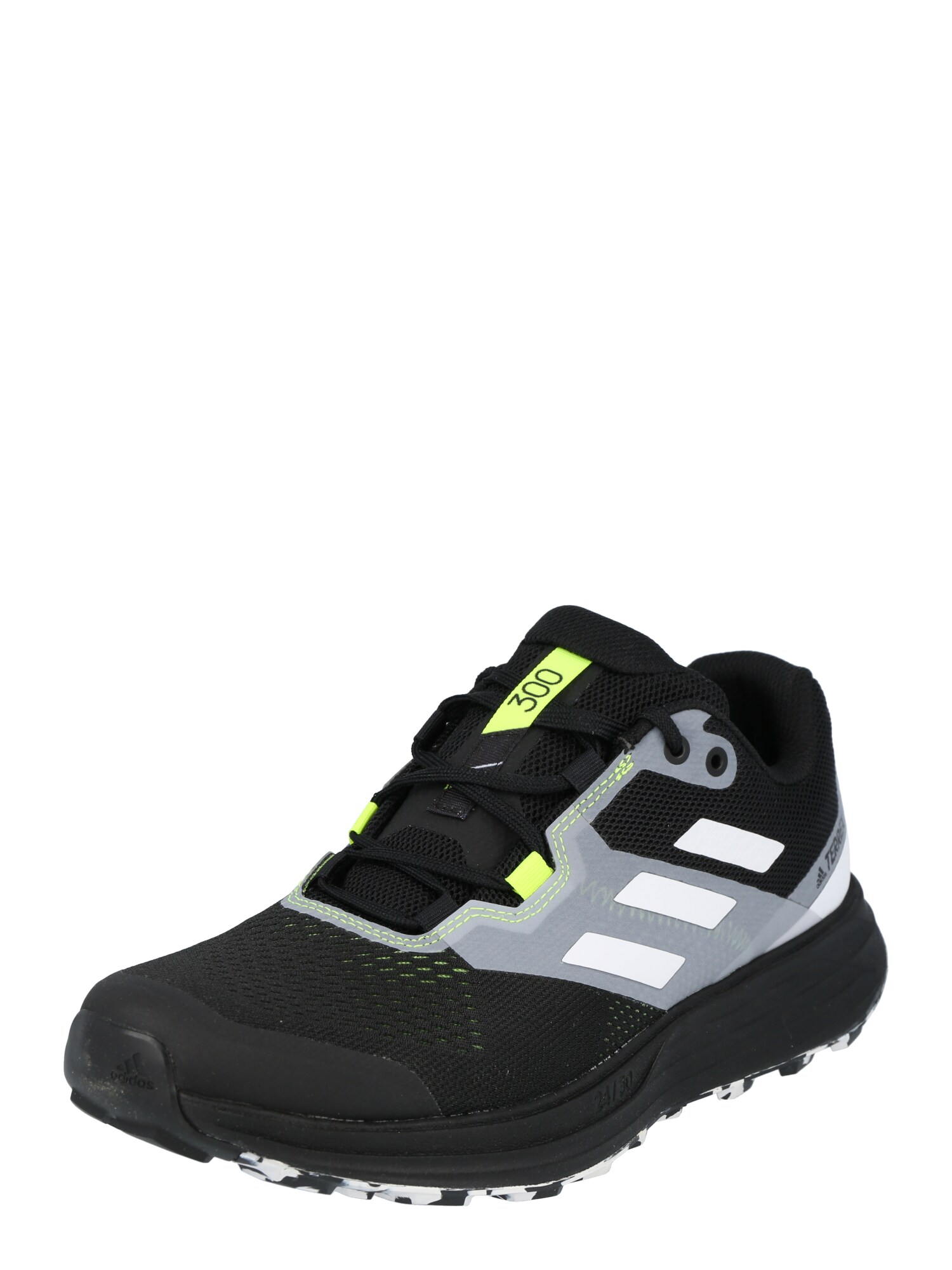 adidas Terrex Bėgimo batai 'Two Flow' juoda / neoninė geltona / balta / šviesiai pilka