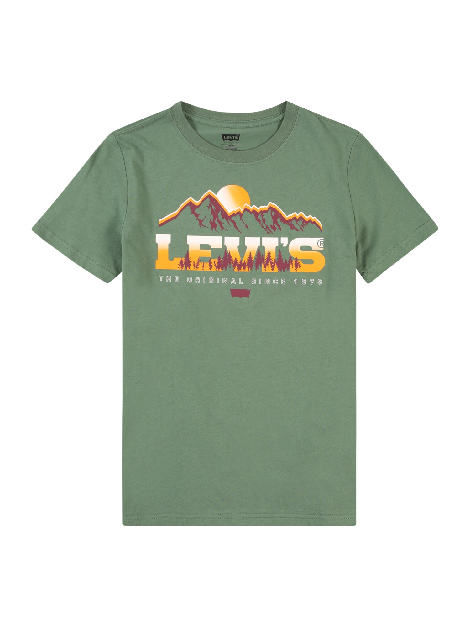 LEVI'S ® Tričko 'MAJESTIC MOUNTAINS'  trstinová / cyklaménová / oranžová / biela