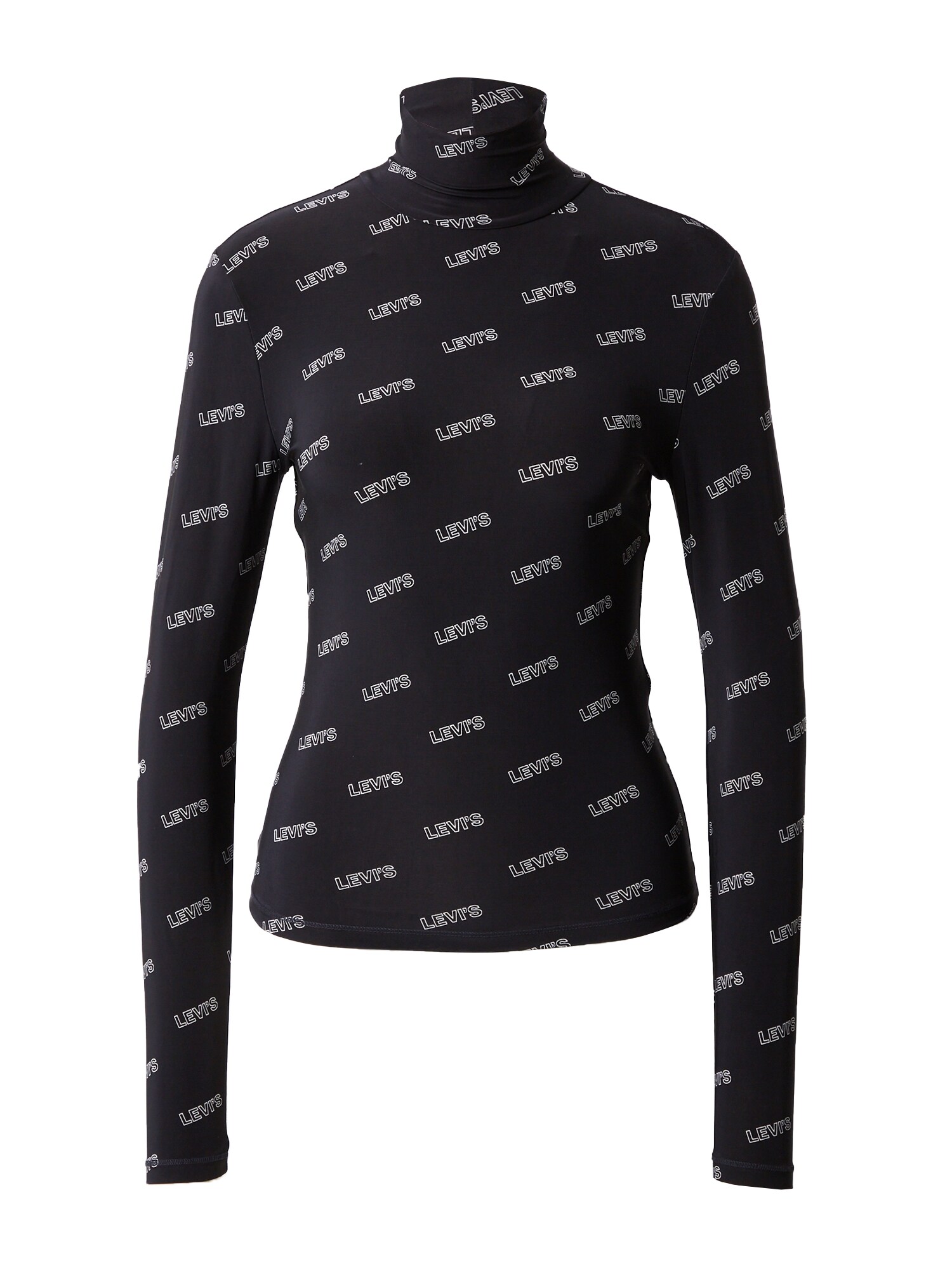 LEVI'S Тениска  черно / бяло