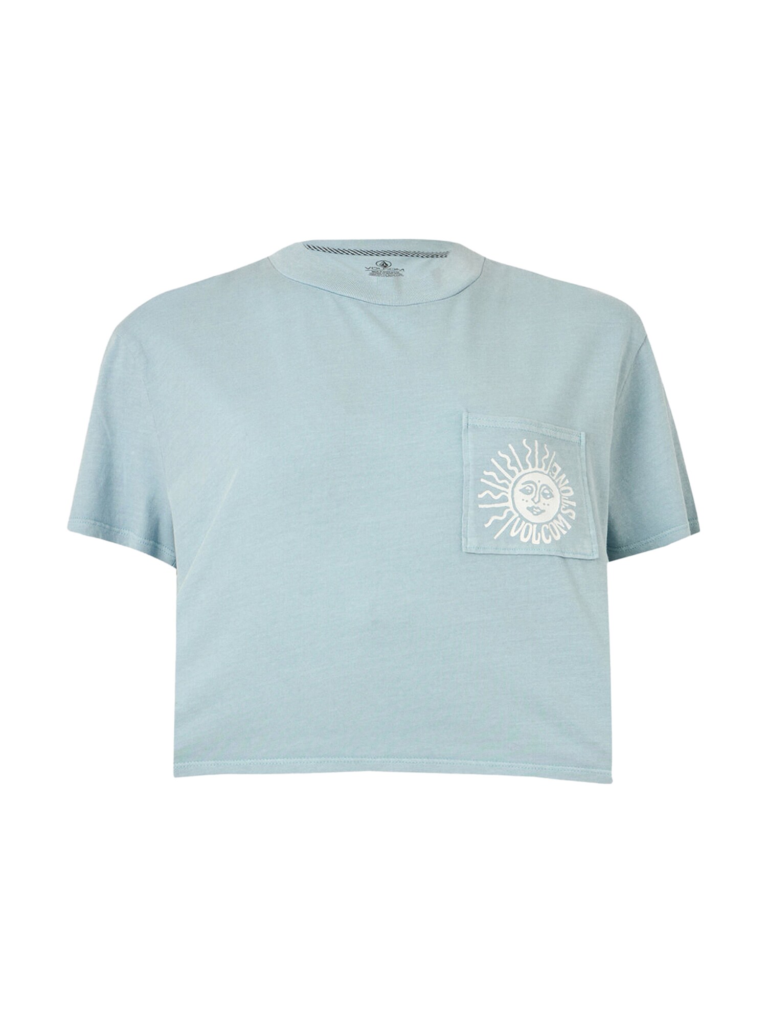Volcom Tricou 'Pocket Dial'  albastru / alb