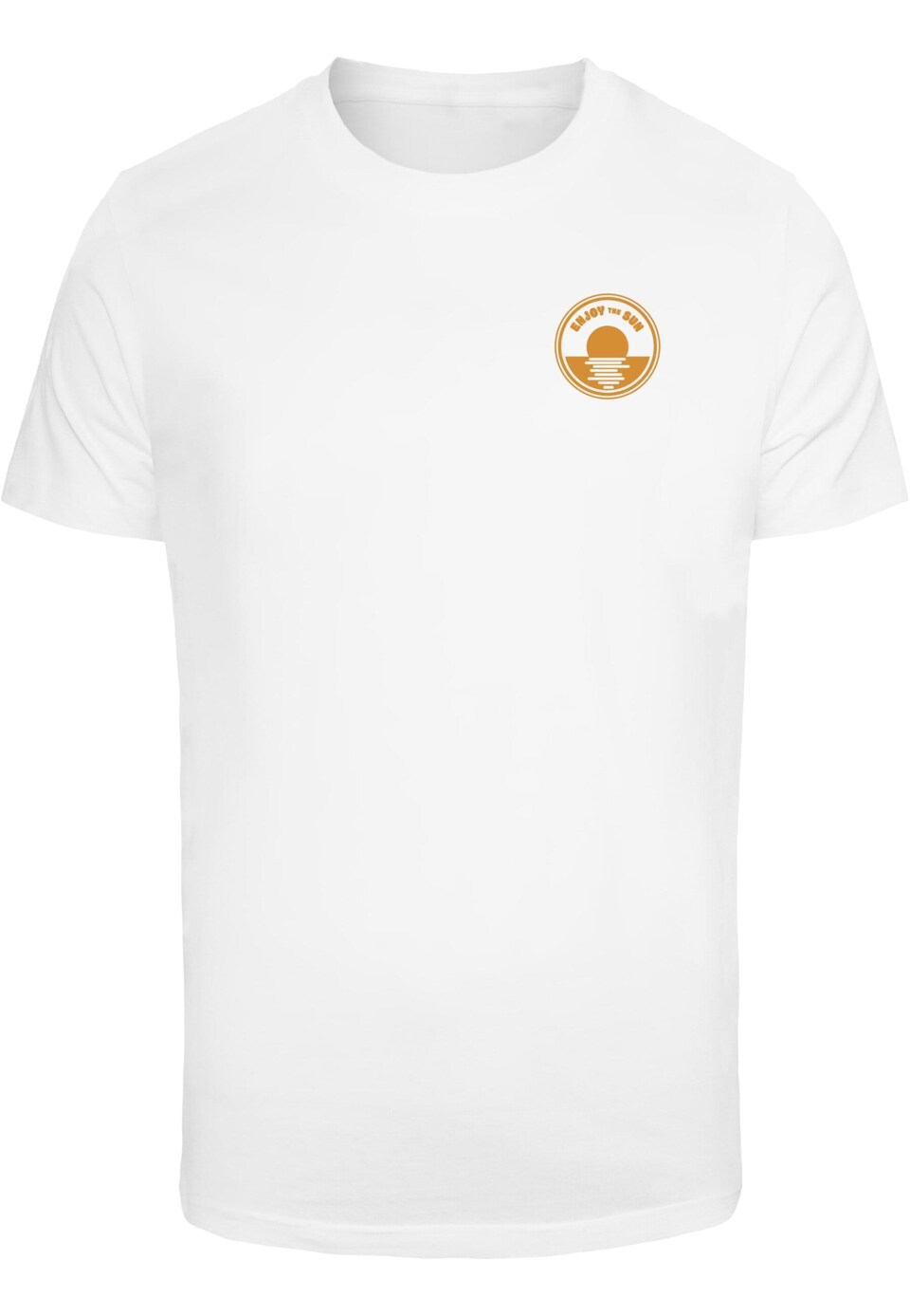 T-shirt 'Beach Paradise' saffran / petrol / karminröd