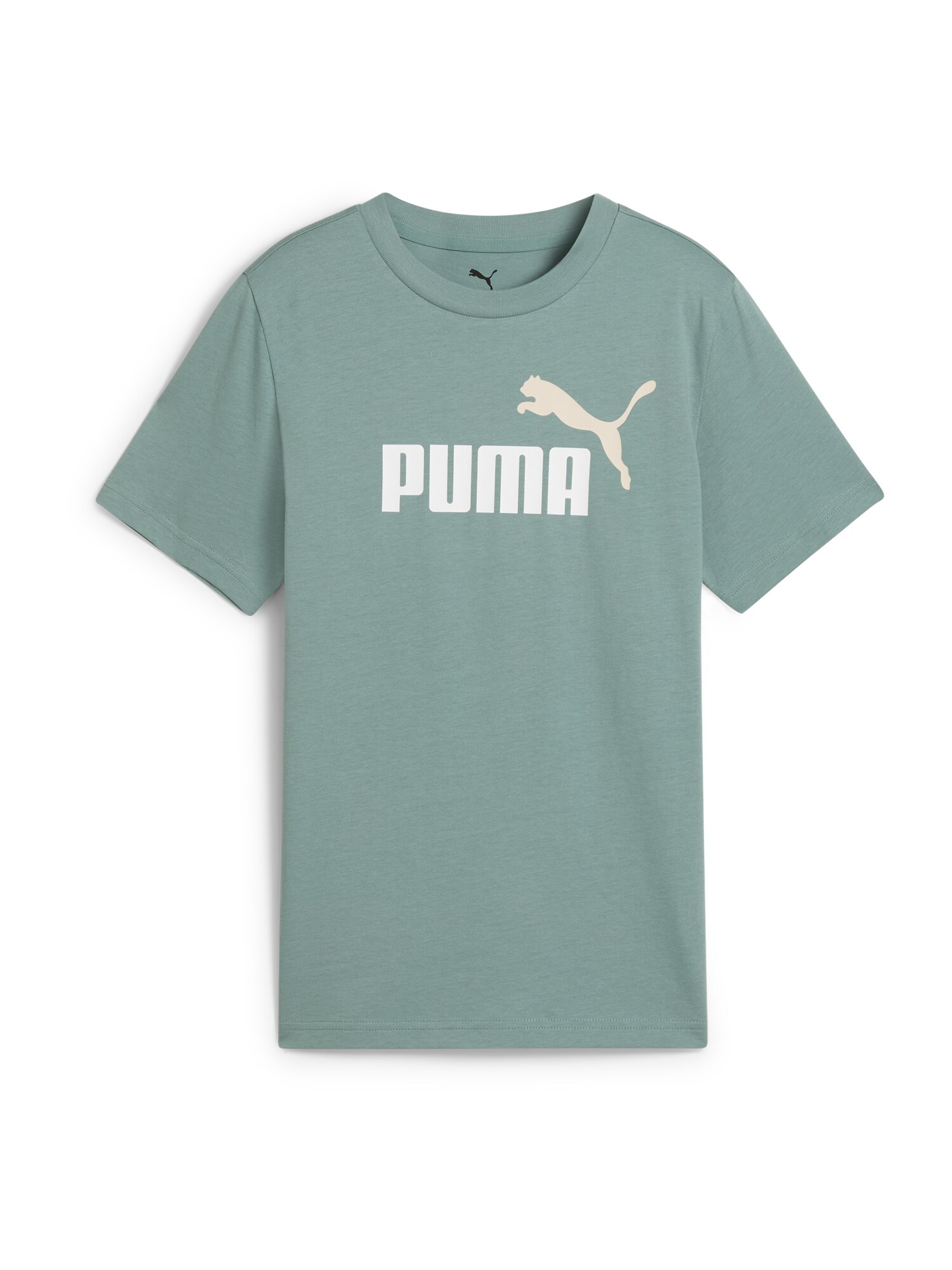 PUMA Póló 'Essentials No.1'  krém / pasztellzöld / fehér akciós termékkép 1