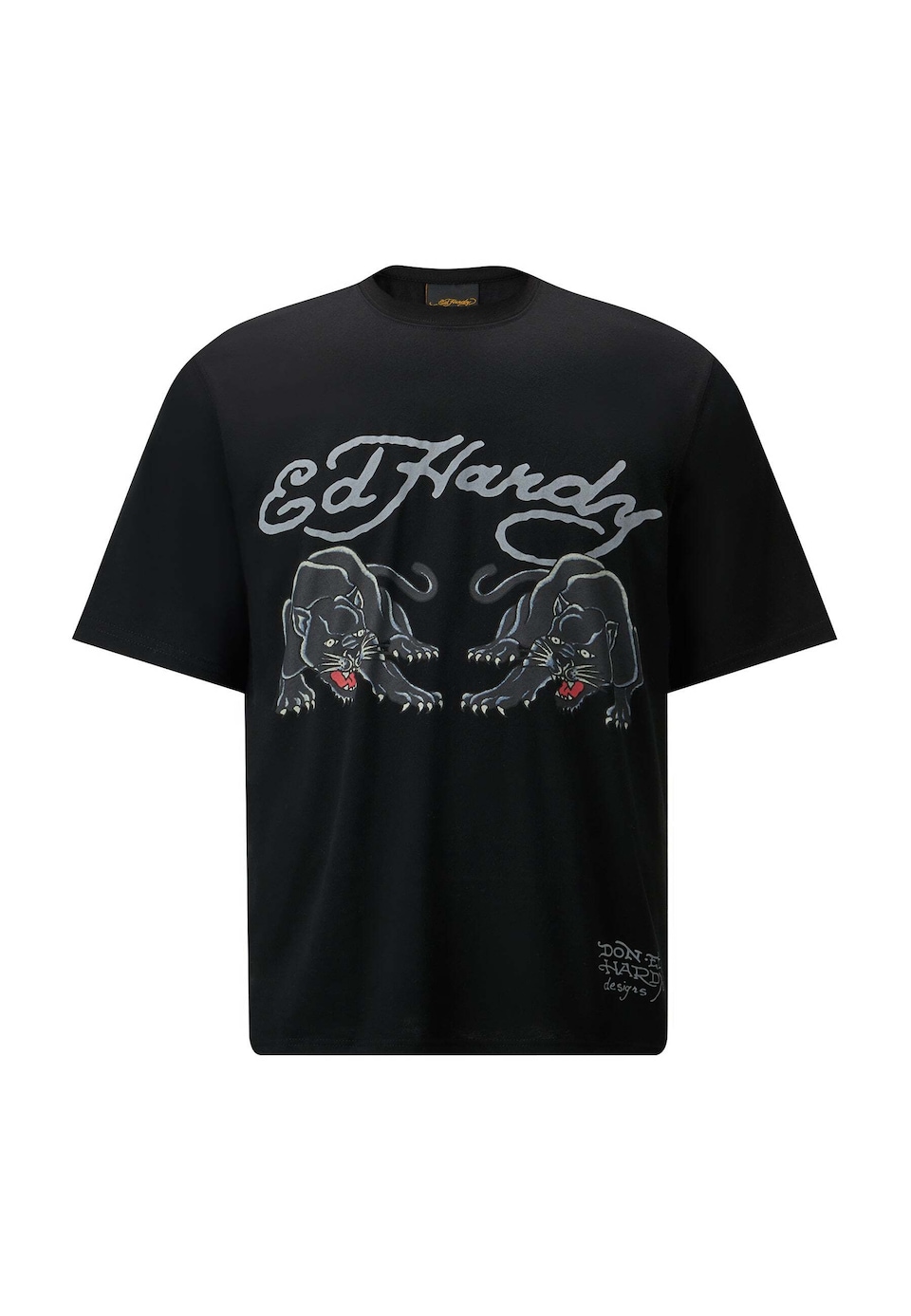 T-shirt 'Doppel-Panther' ljusblå / grå