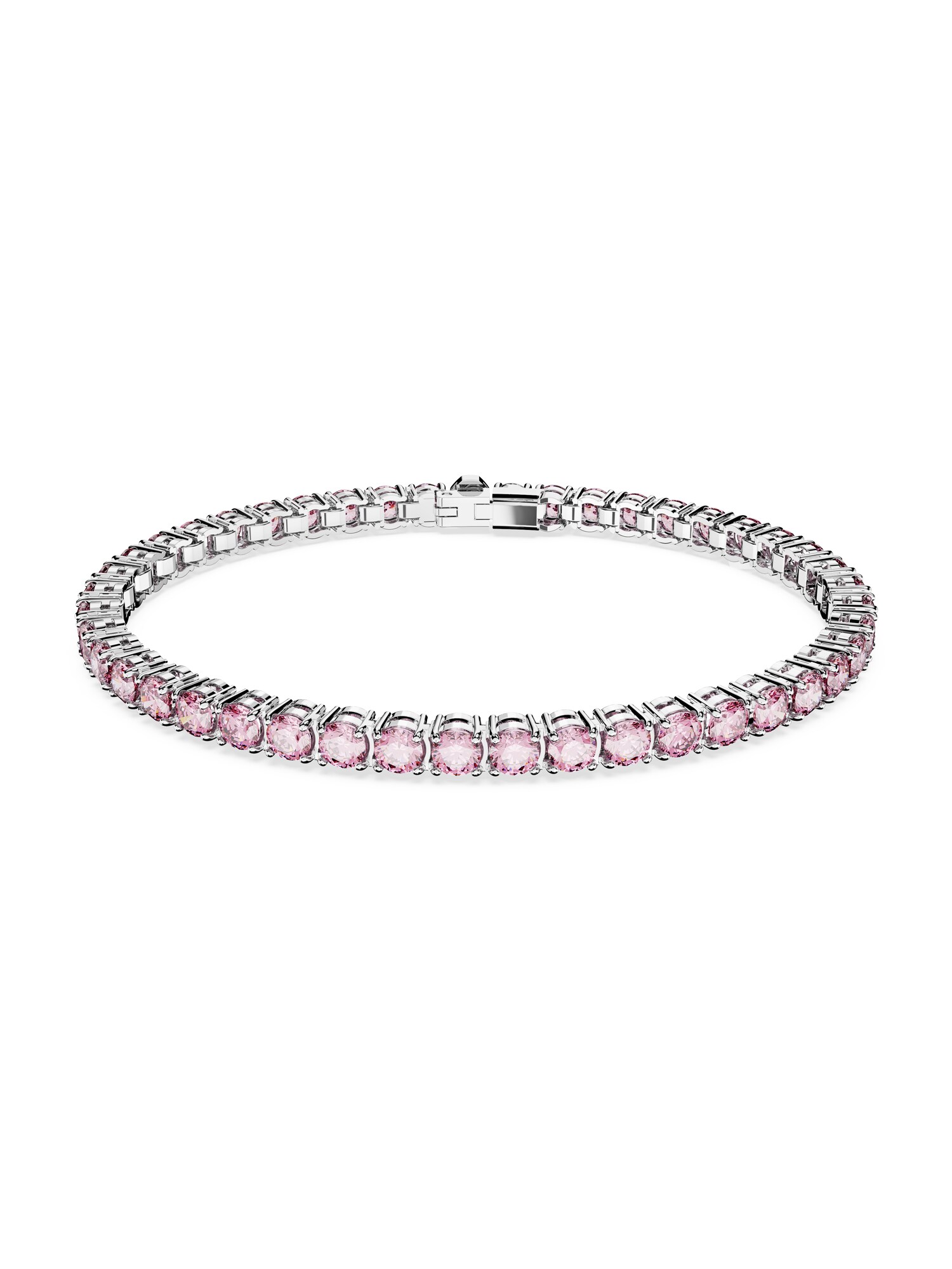 Swarovski Náramok 'Matrix Tennis bracelet'  ružová / strieborná