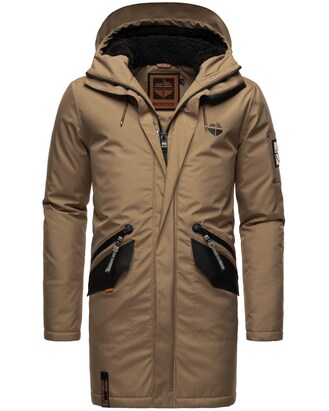 STONE HARBOUR Winterparka ‘Ragaan’ Lichtbruin / Zwart