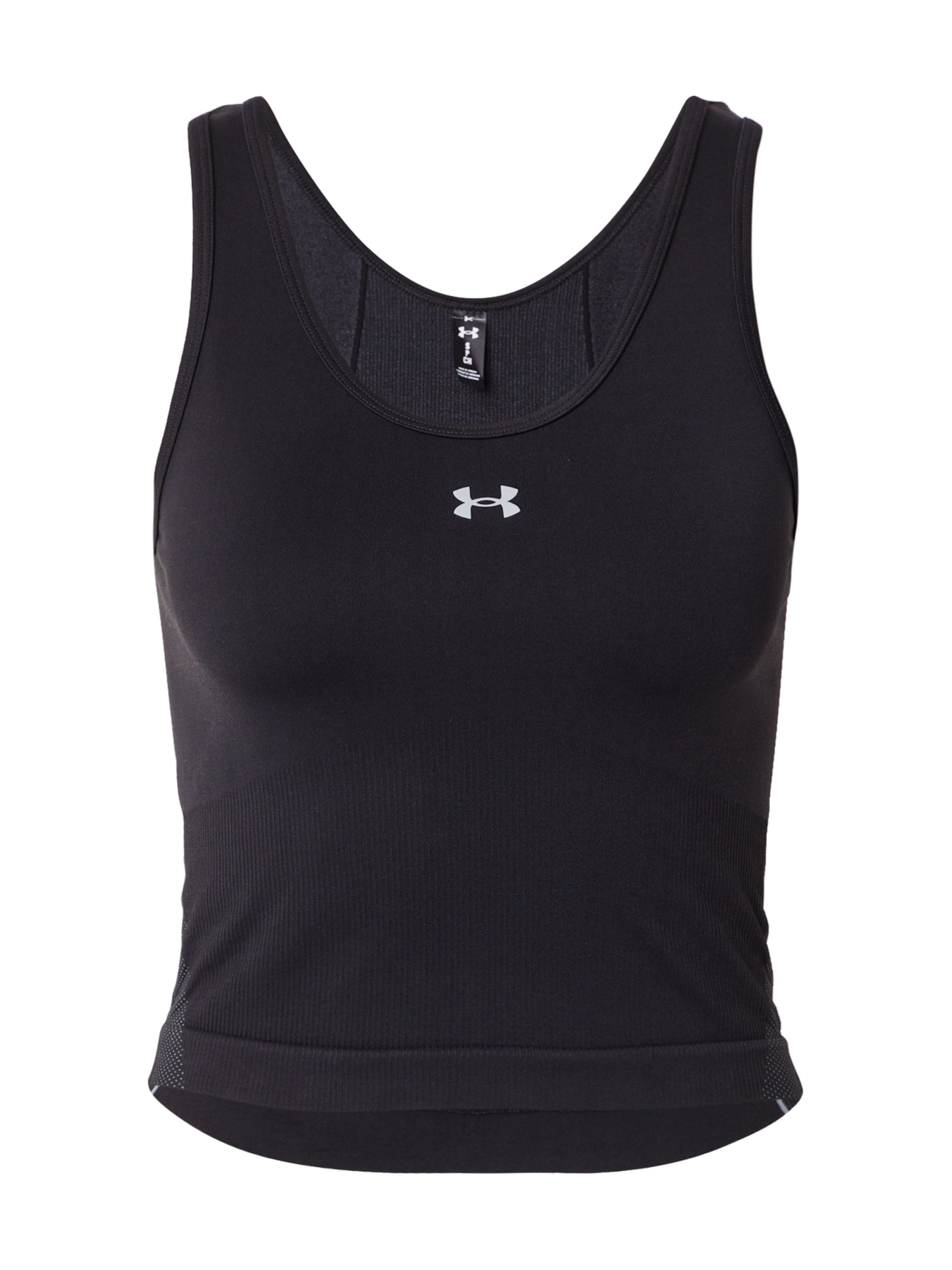 UNDER ARMOUR Sporttopp 'Vanish' ljusgrå / svart dam