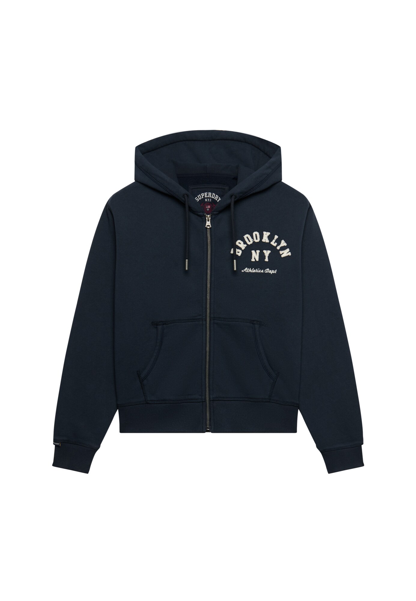 Superdry & Co Hanorac ATH ESS albastru marin / alb