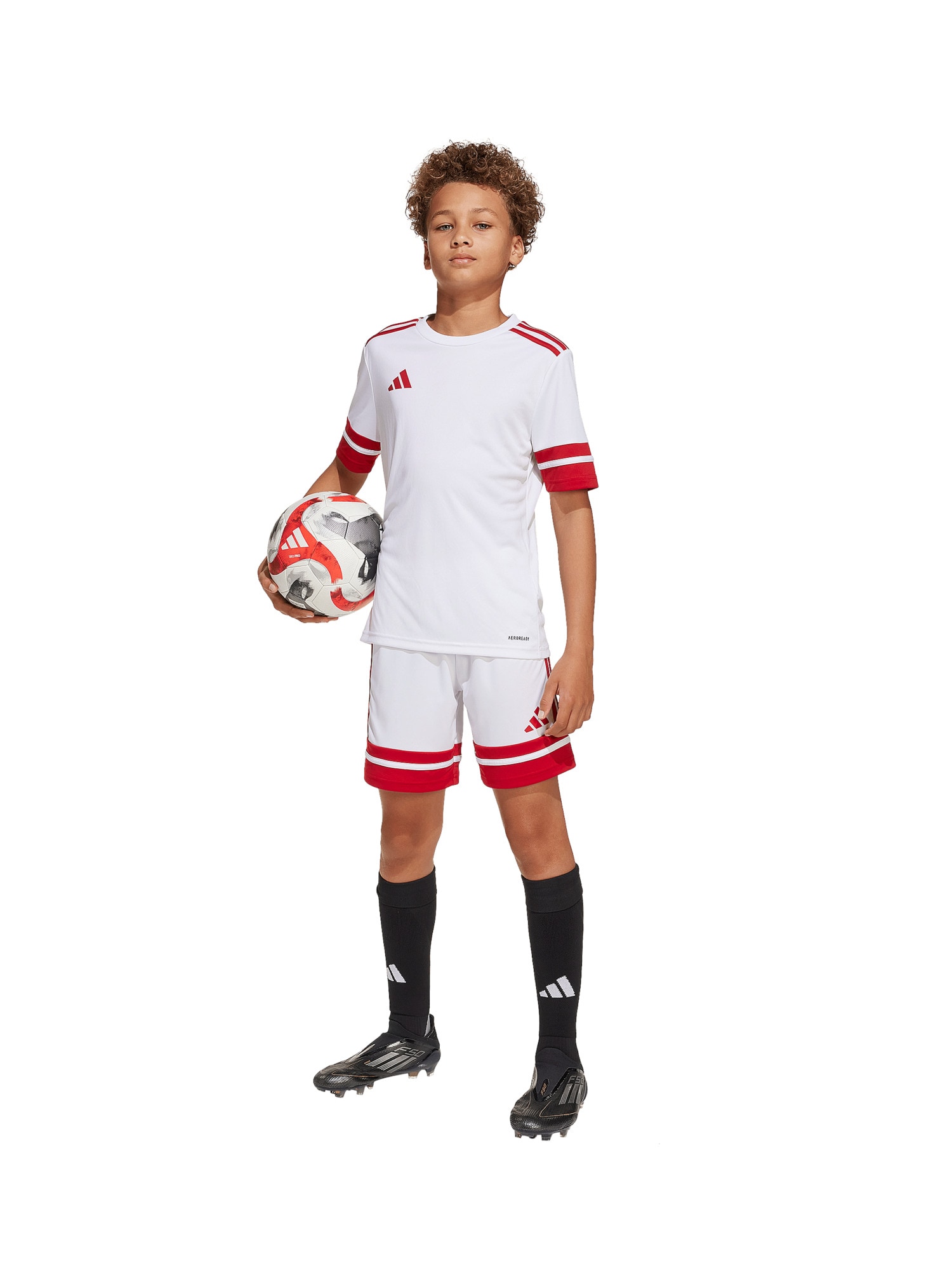 ADIDAS PERFORMANCE Funkčné tričko 'Squa25' červená / biela (obrázok 3)