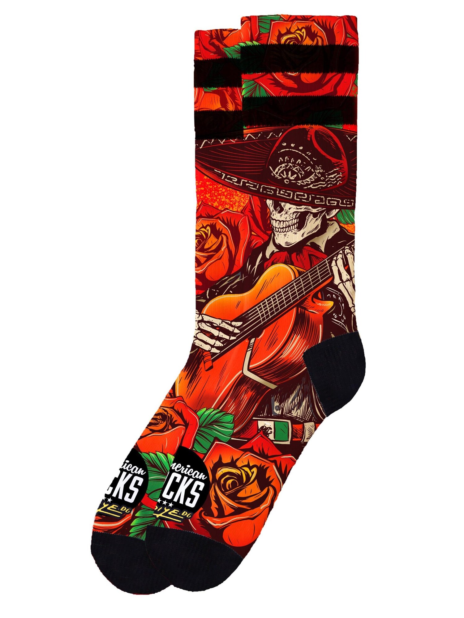 American Socks Calcetines 'El Mariachi'  rojo