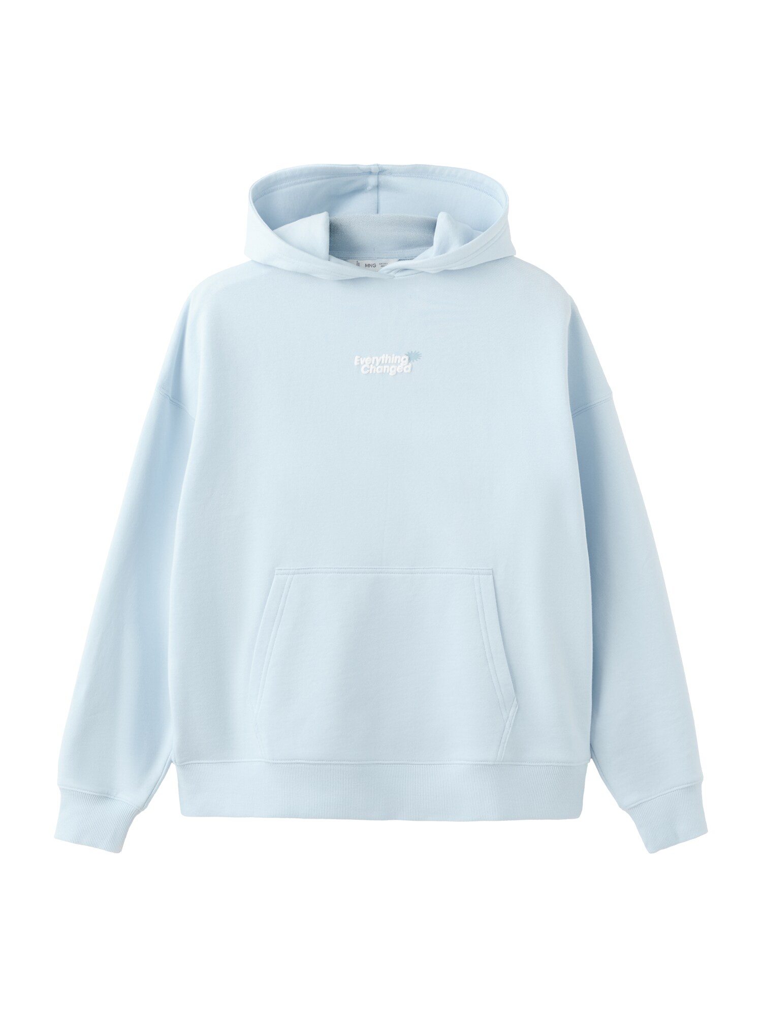 MANGO TEEN Bluză de molton 'PLOT'  azuriu / albastru deschis / alb