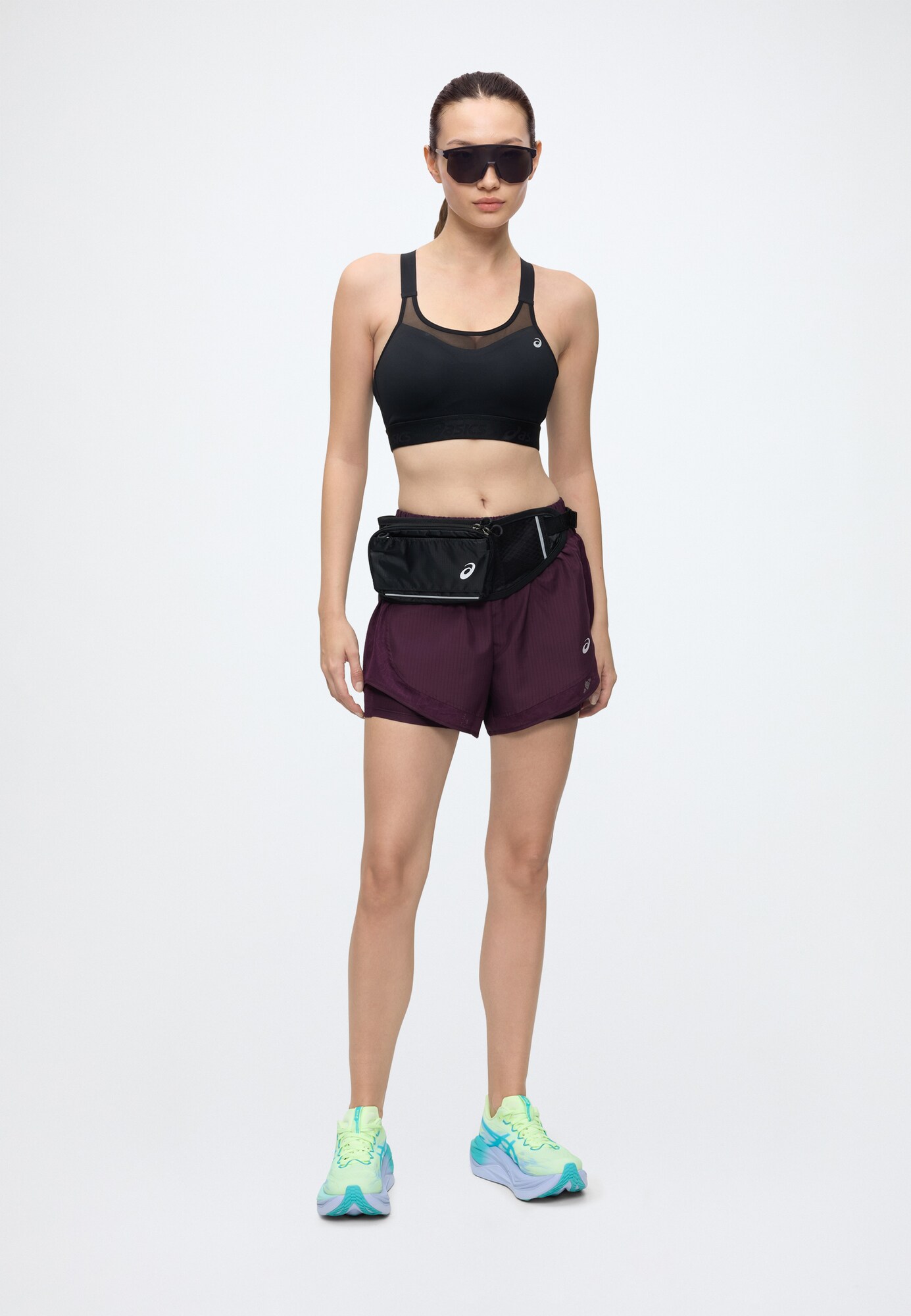 ASICS Pantalón deportivo 'NAGINO'  borgoña – imagen 4