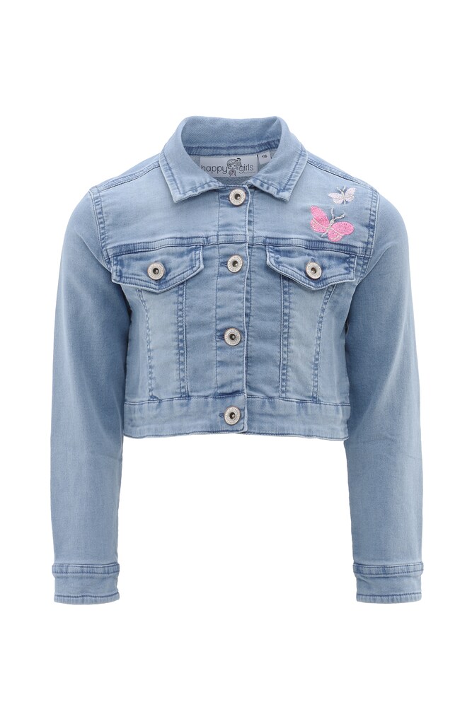 happy girls Übergangsjacke Mädchen Größe 122 blue denim / gelb / pink / weiß