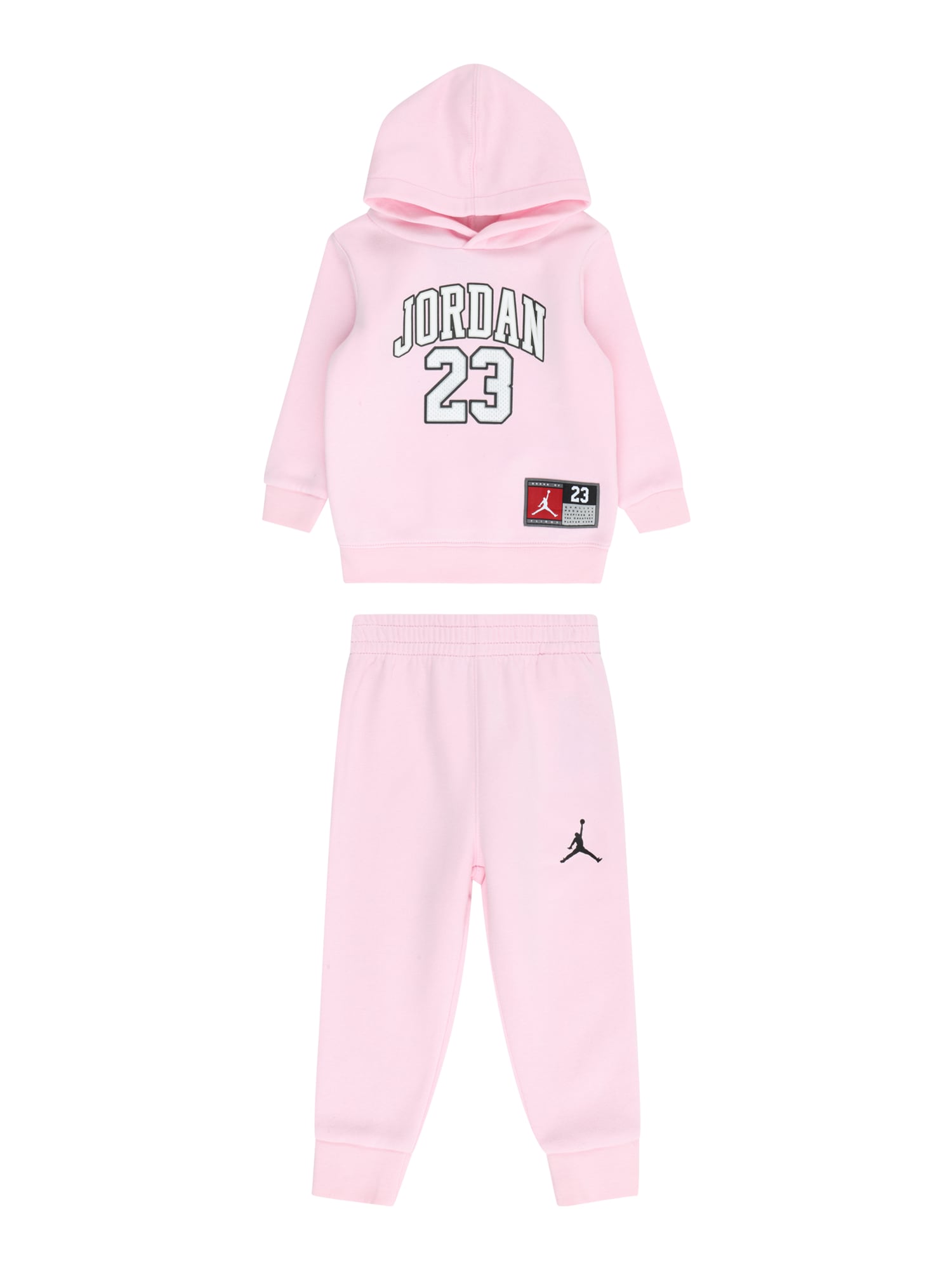 Jordan Joggingová súprava svetloružová / čierna / biela