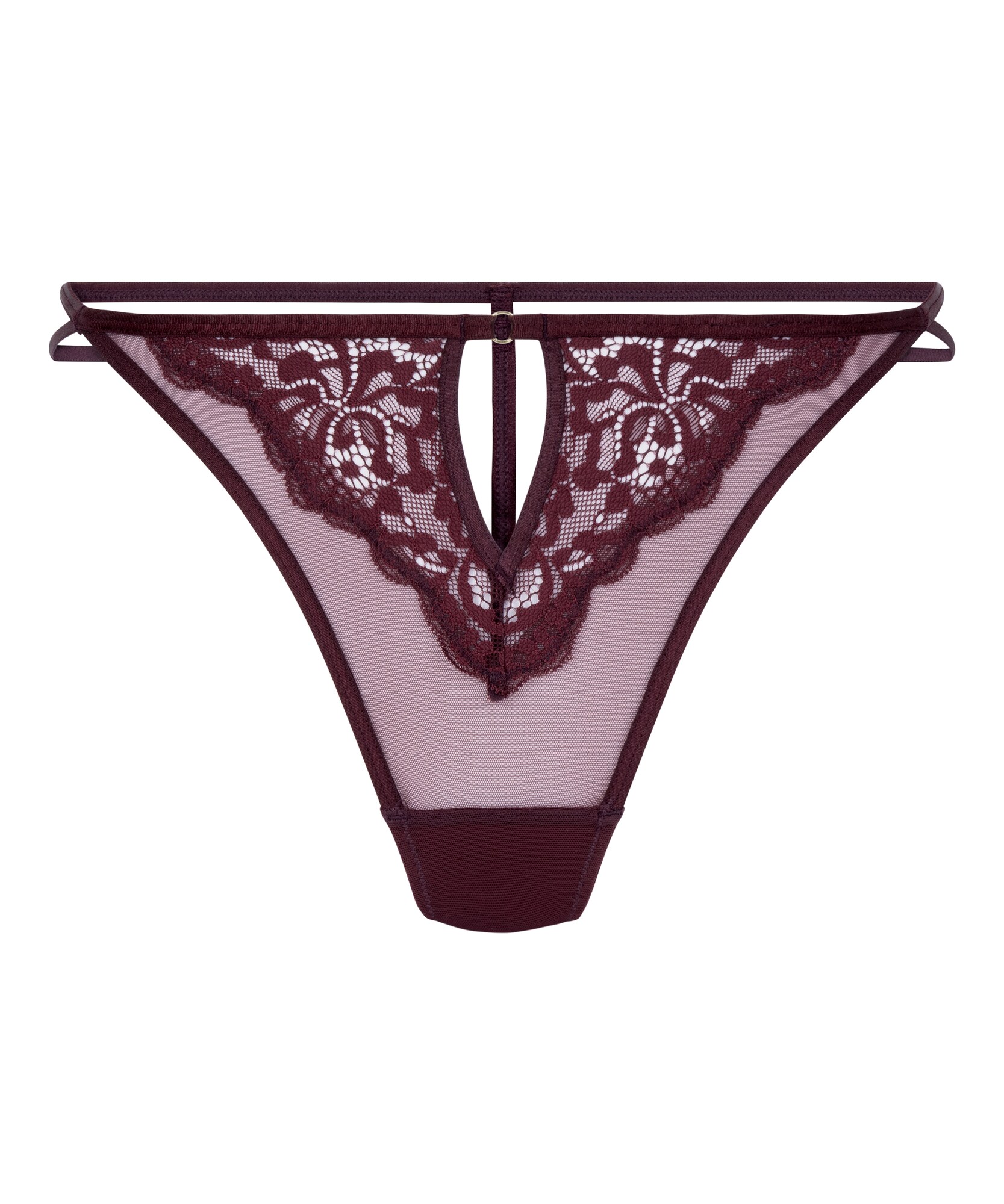 Hunkemöller String bugyik 'Cinnamon'  bordó akciós termékkép 1