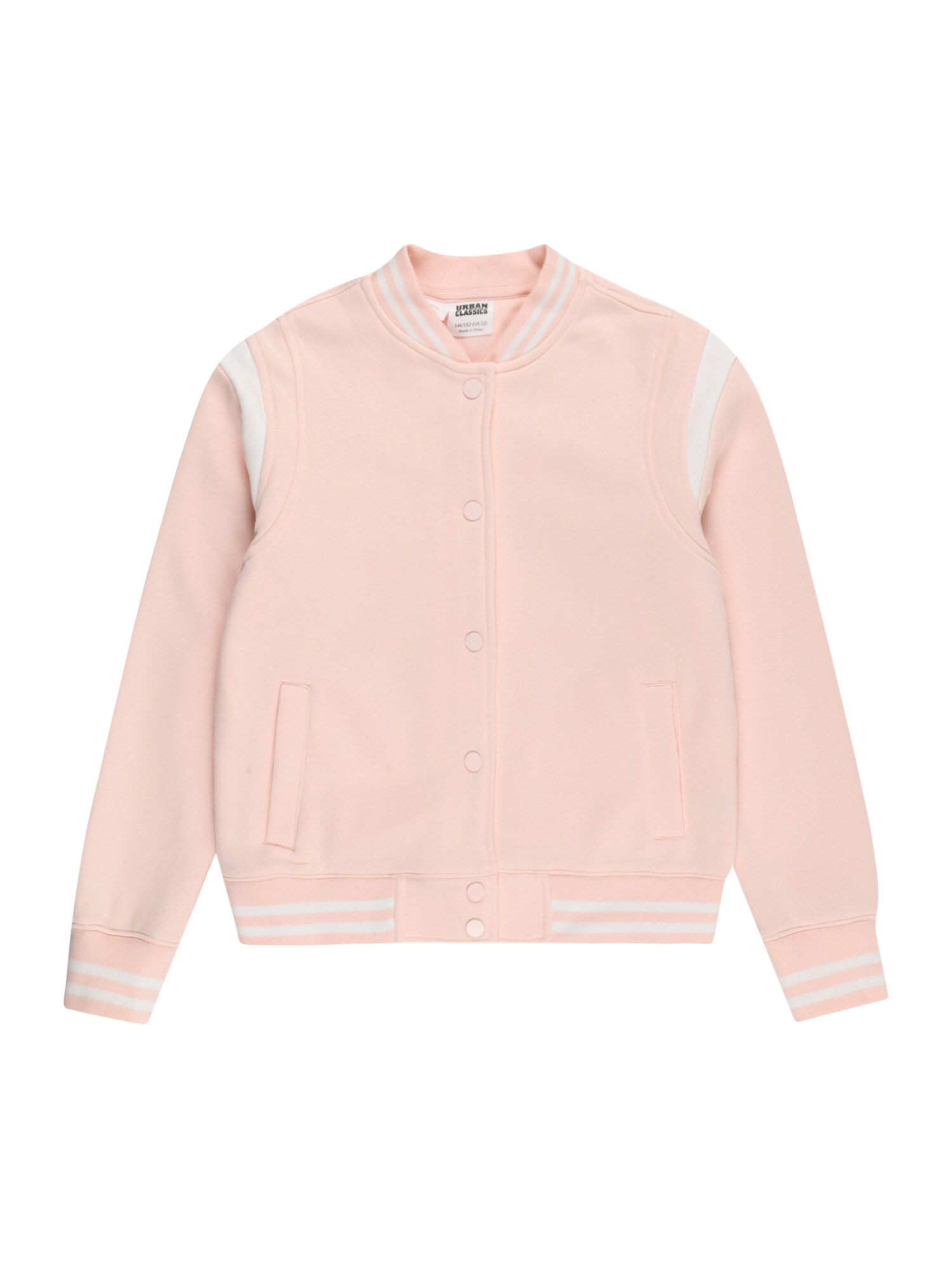 Urban Classics Kids Demisezoninė striukė rožių spalva / balta