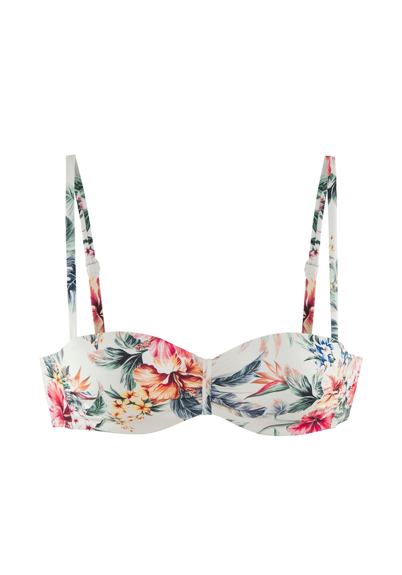 LASCANA Bikini felső  krém / sötétzöld / narancs / rózsaszín akciós termékkép 1