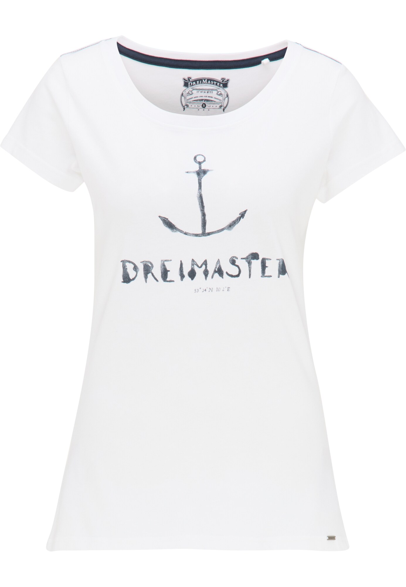 DreiMaster Vintage Marškinėliai  balkšva / melsvai pilka