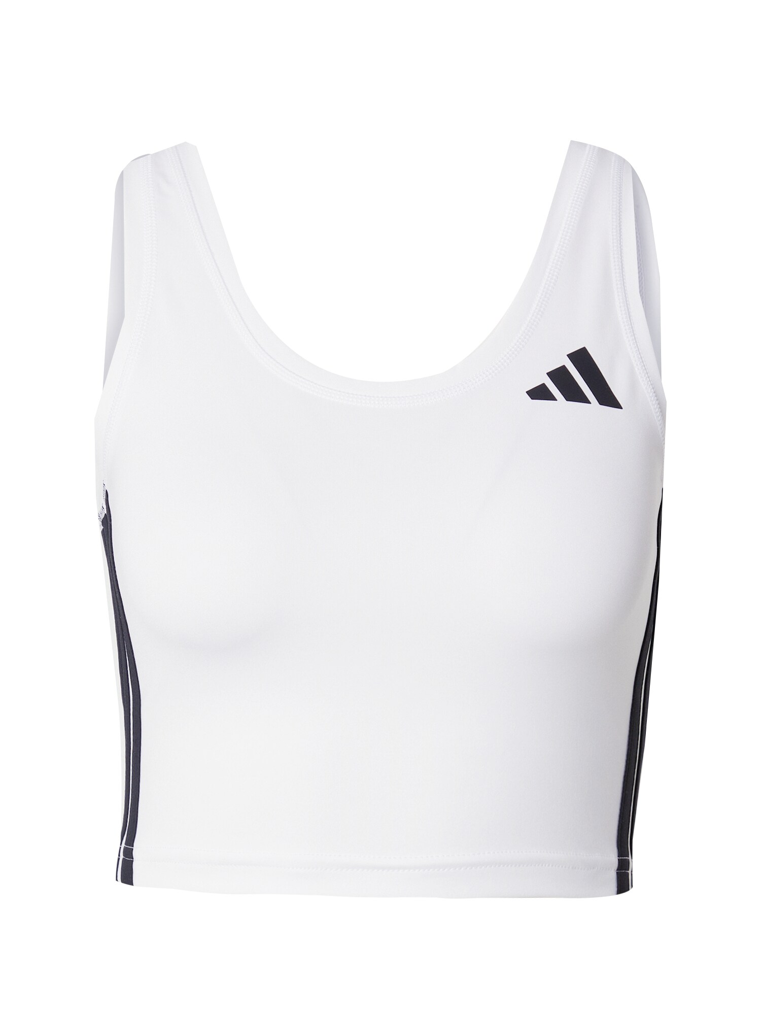 ADIDAS PERFORMANCE Sport top  negru / alb