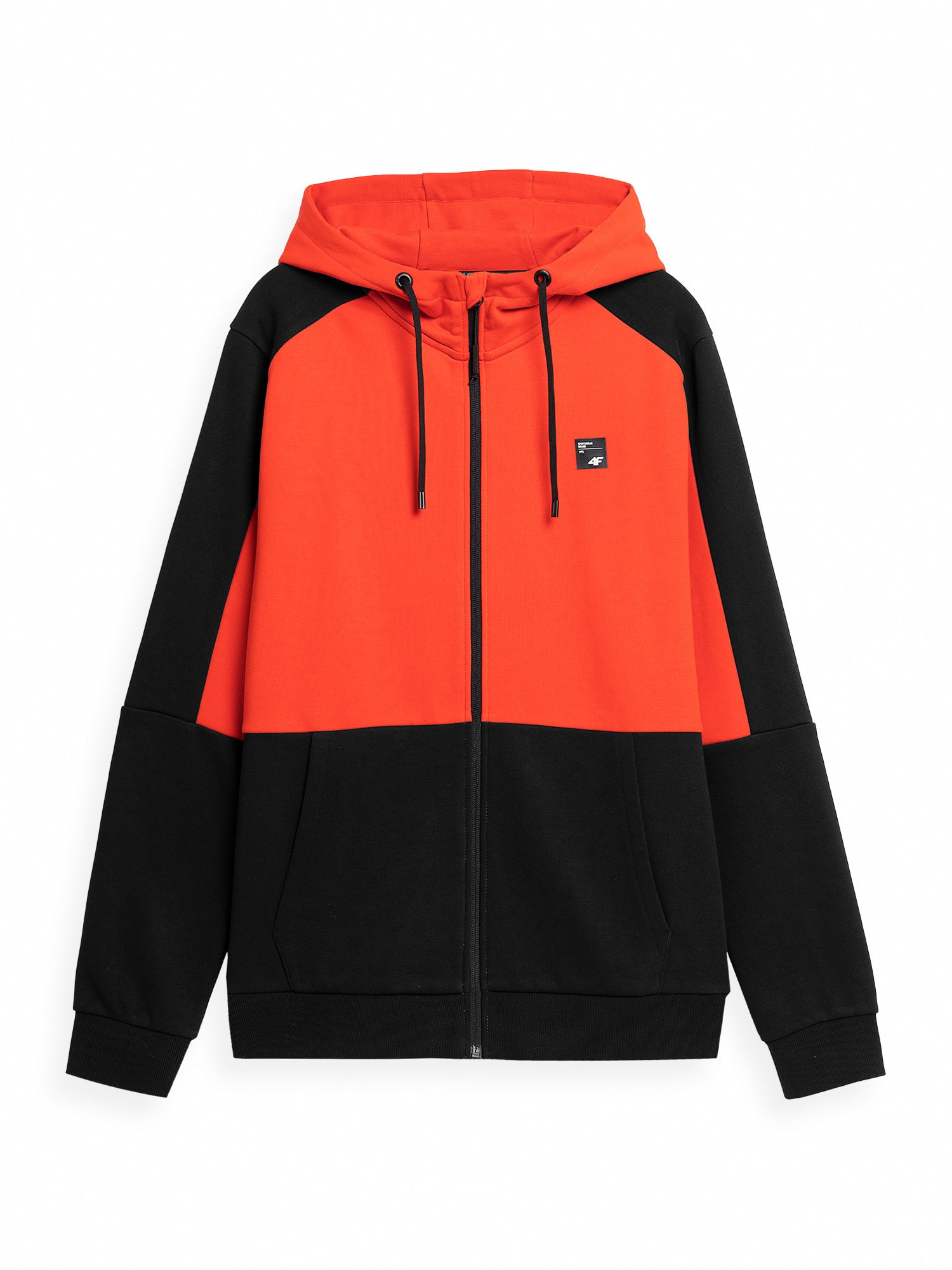 4F Sportiska tipa džemperis oranžs / melns