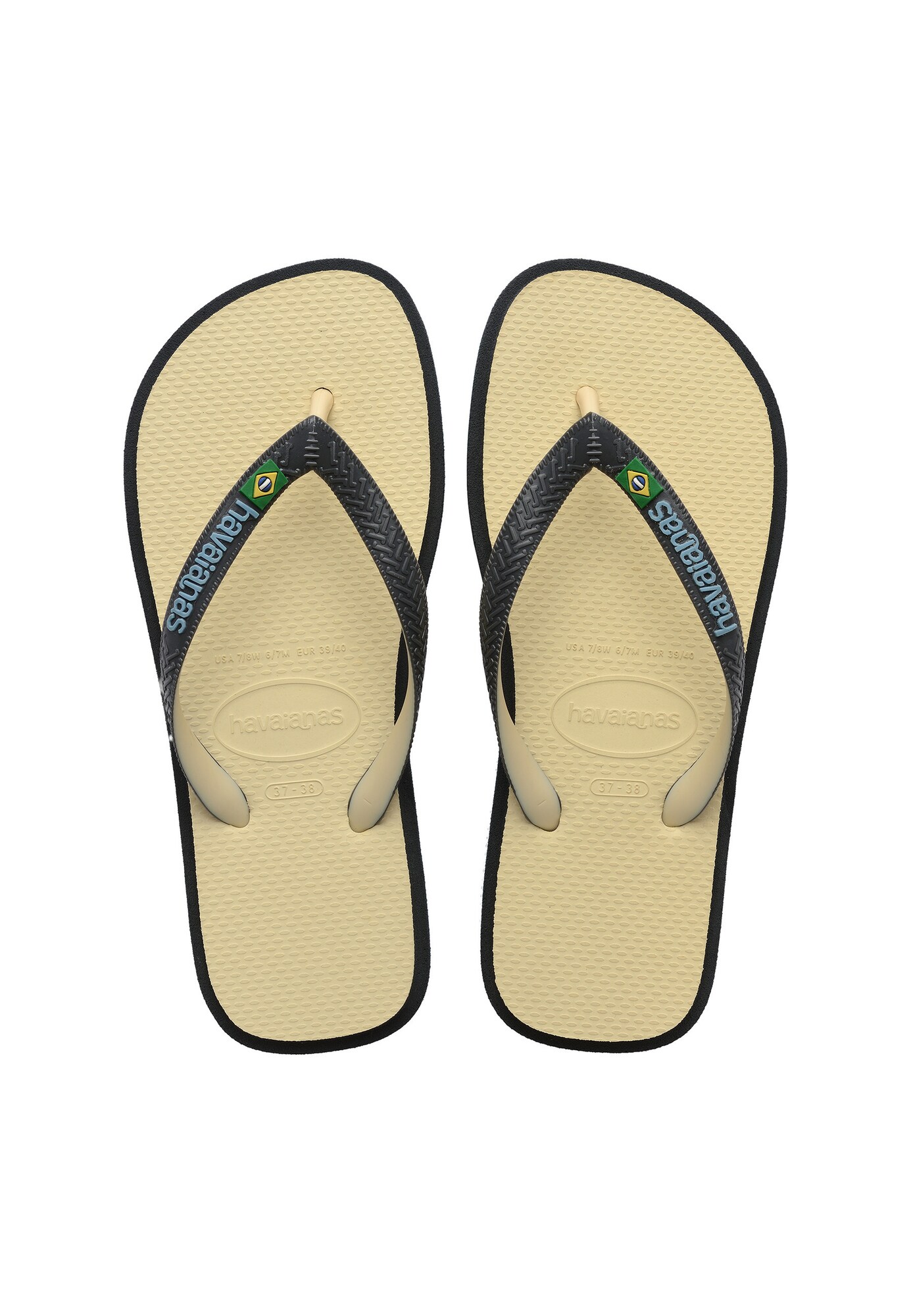 HAVAIANAS Zapatos abiertos 'Brasil' crema / azul claro / verde / negro – imagen 2