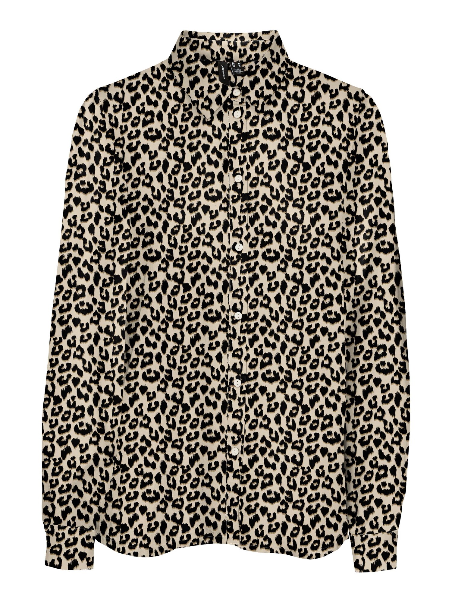 VERO MODA Blúzka 'EASY'  béžová / tmavobéžová / čierna