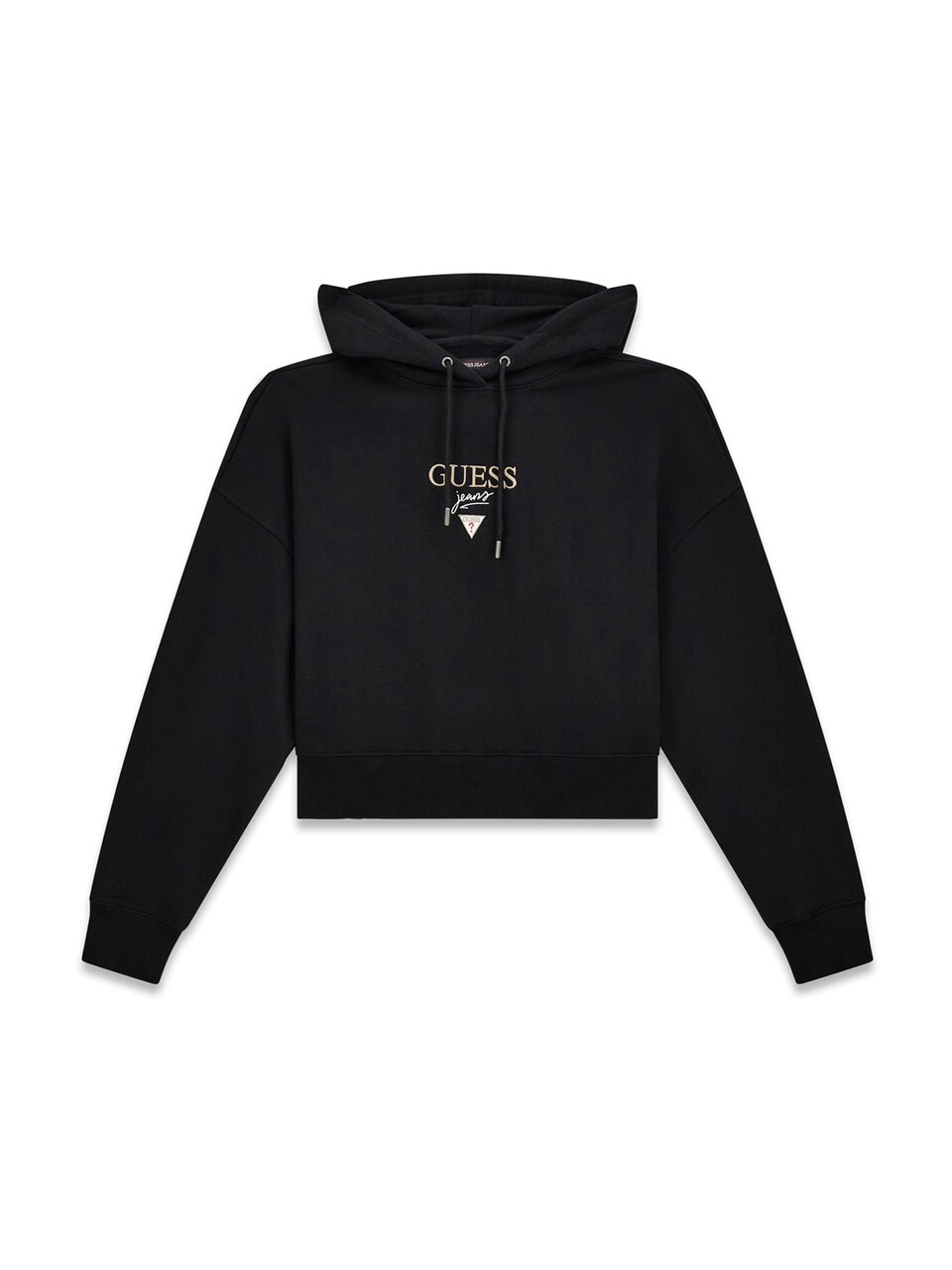 Sweatshirt beige / röd / svart