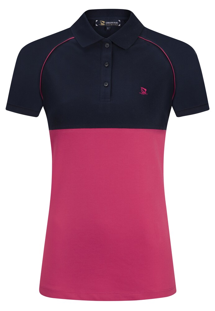 Giorgio di Mare Poloshirt Damen Größe S navy / pink