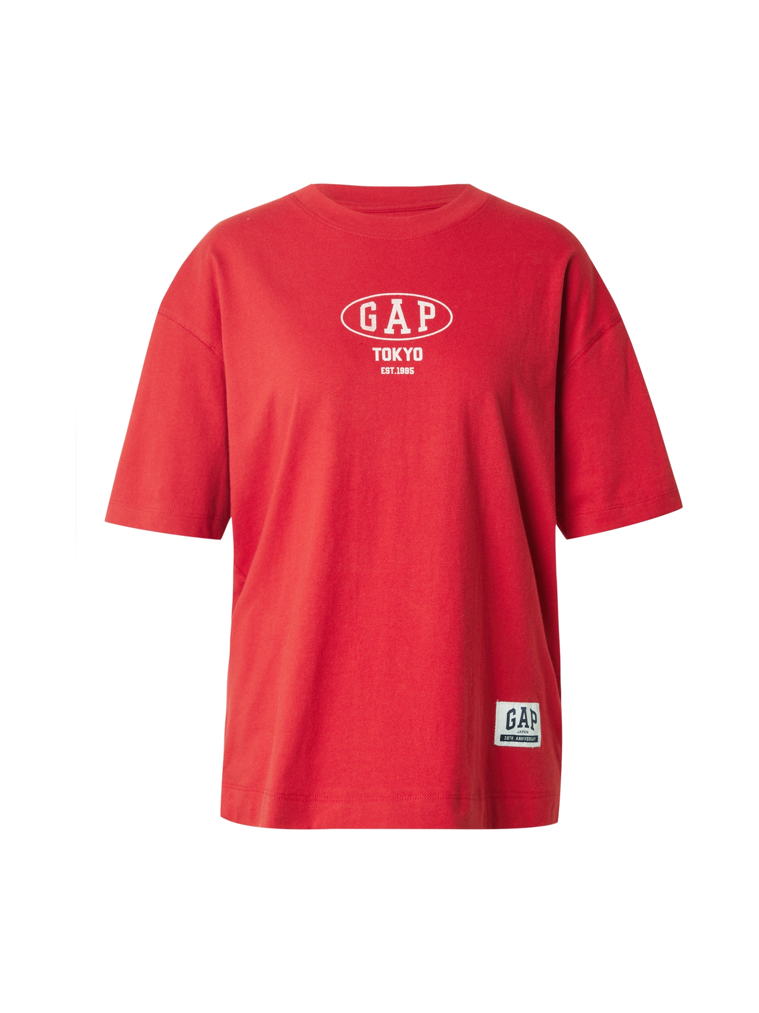 GAP Oversize póló  piros / fehér akciós termékkép 1