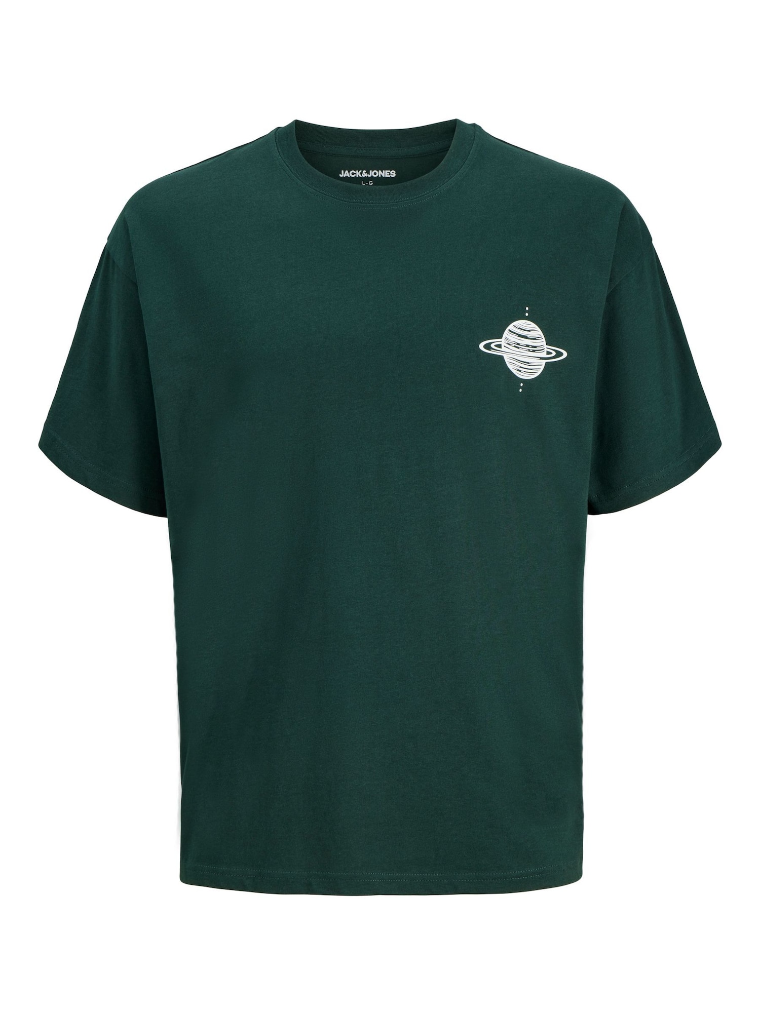 Jack & Jones Junior Tricou JJASTRO verde închis / alb