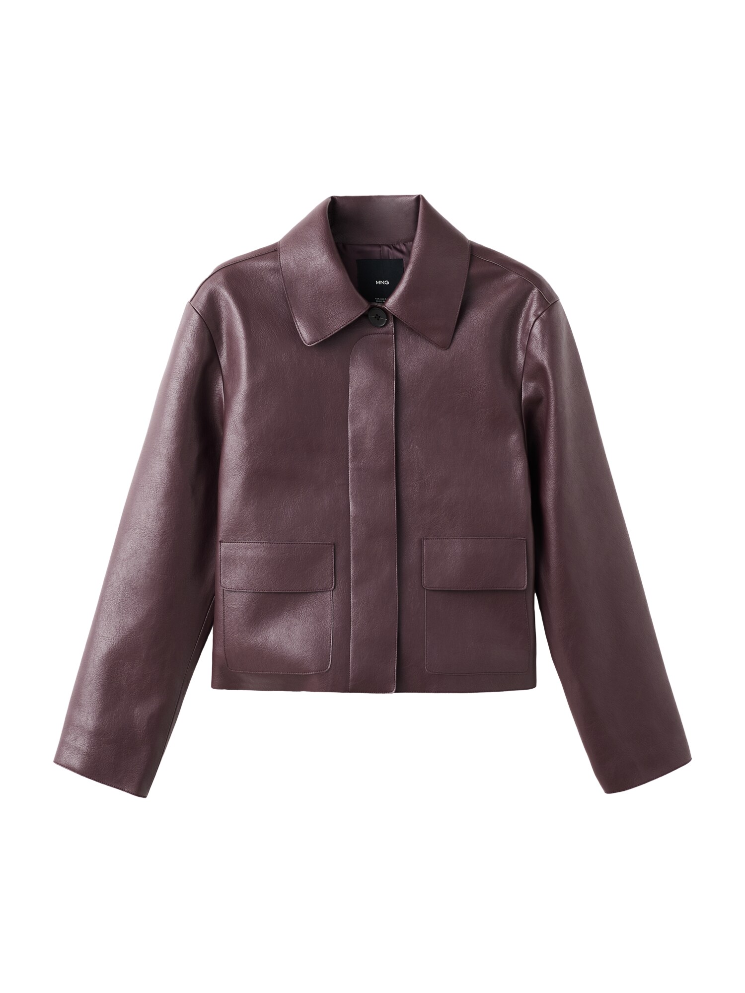 MANGO Geacă de primăvară-toamnă Sabina  roşu închis