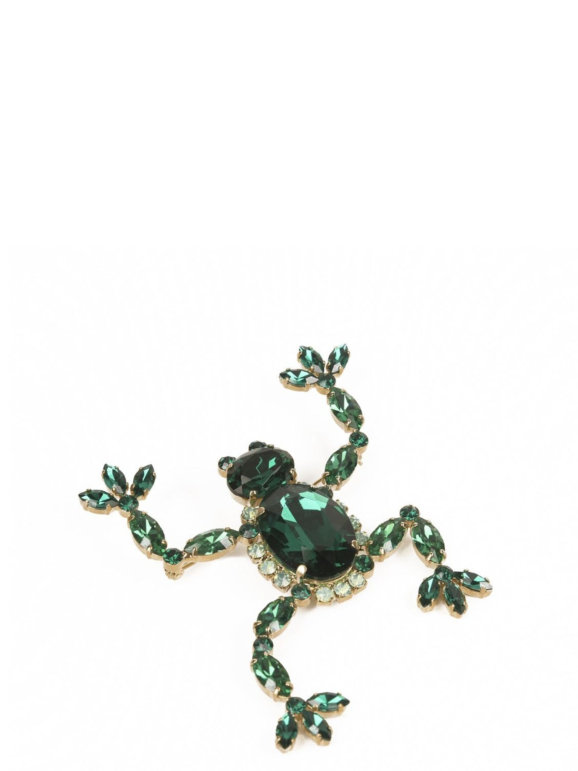 Addicted2 Brosch 'Spilla Rana Mabel con Cristalli color Verde Smeraldo' halsband dam