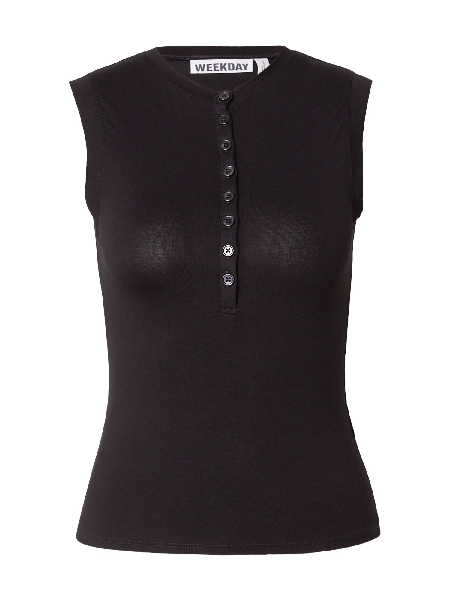WEEKDAY Top 'Ella'  čierna