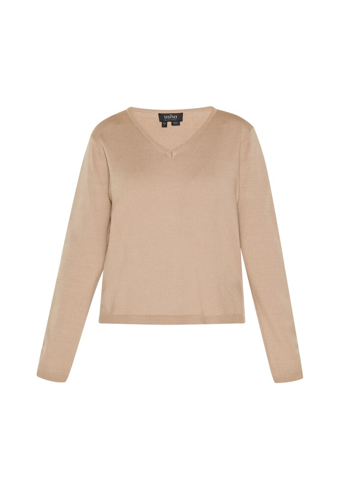 usha BLACK LABEL Pullover 'Classic' Damen Größe XS/S beige