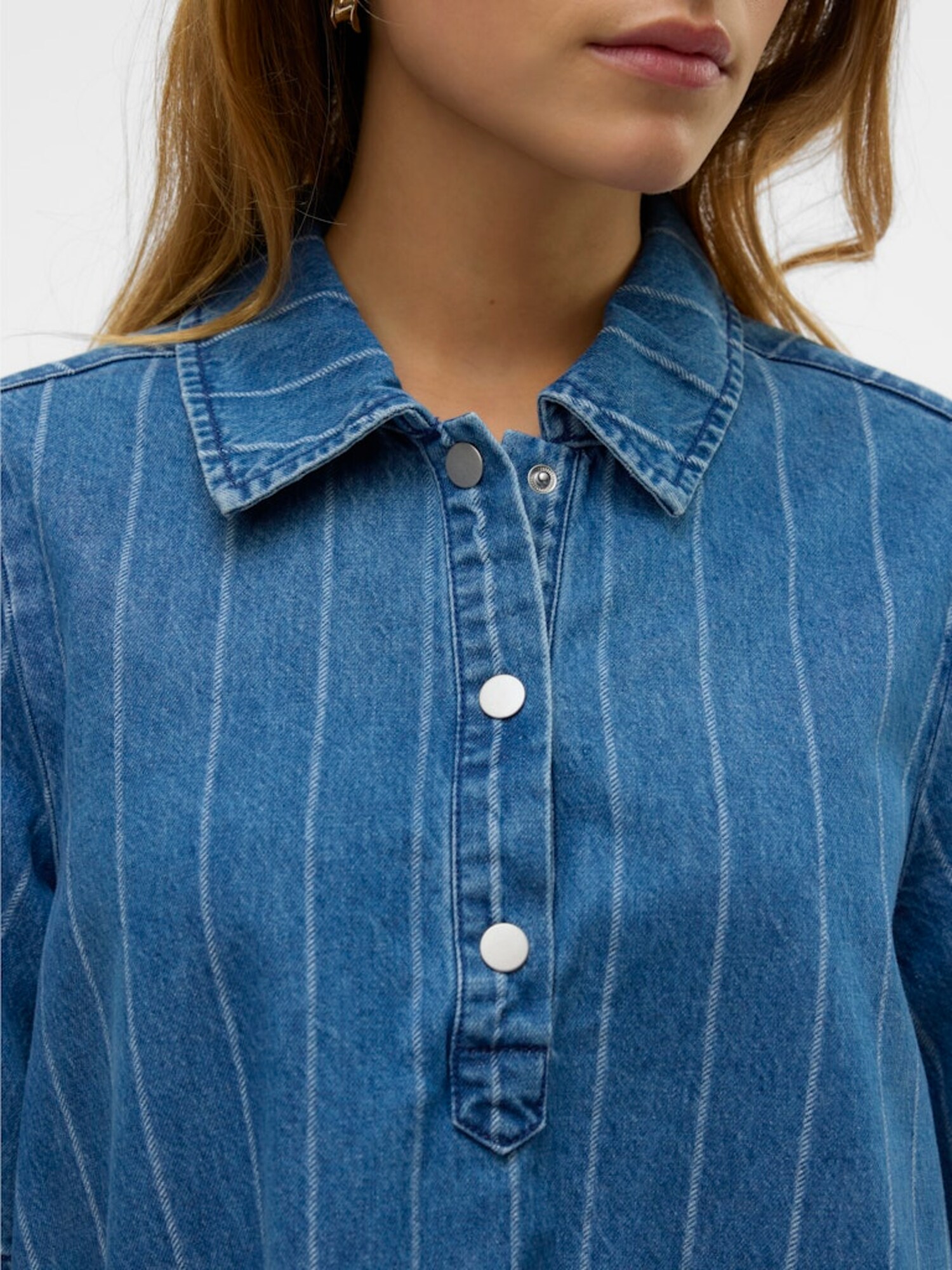 VERO MODA Šaty modrá denim / svetlomodrá (obrázok 5)
