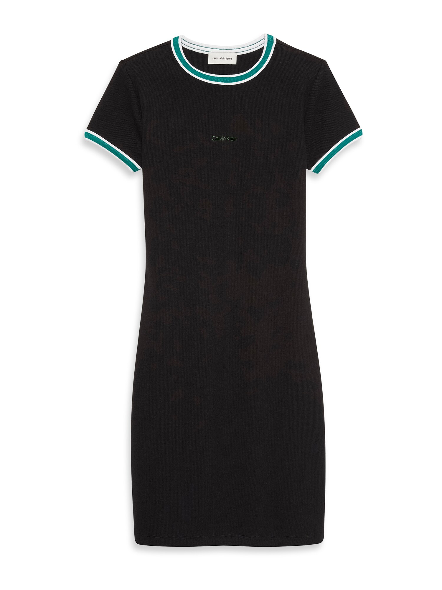 Calvin Klein Jeans Rochie  verde / verde petrol / negru / alb