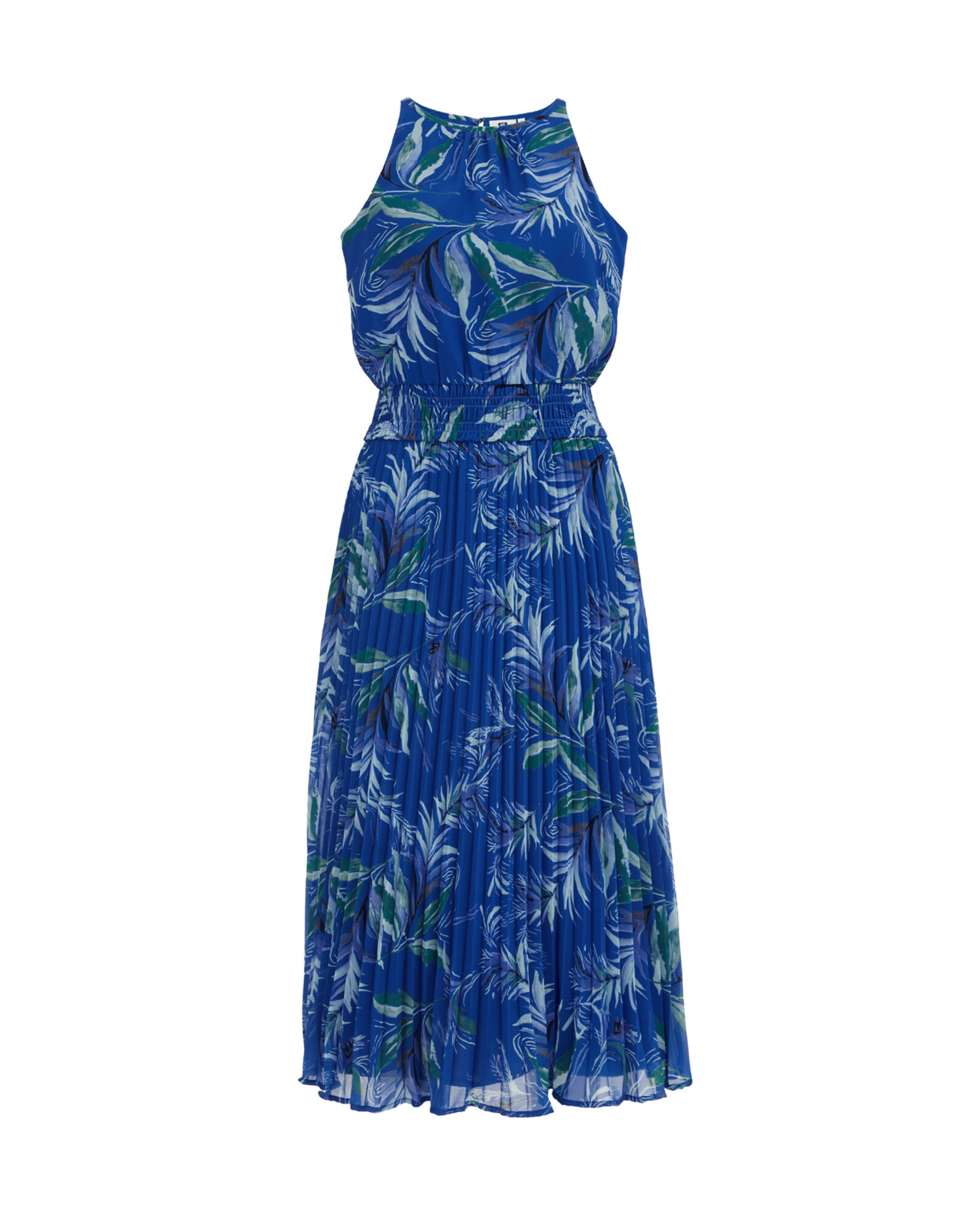 WE Fashion Rochie de vară  albastru cobalt / verde / alb