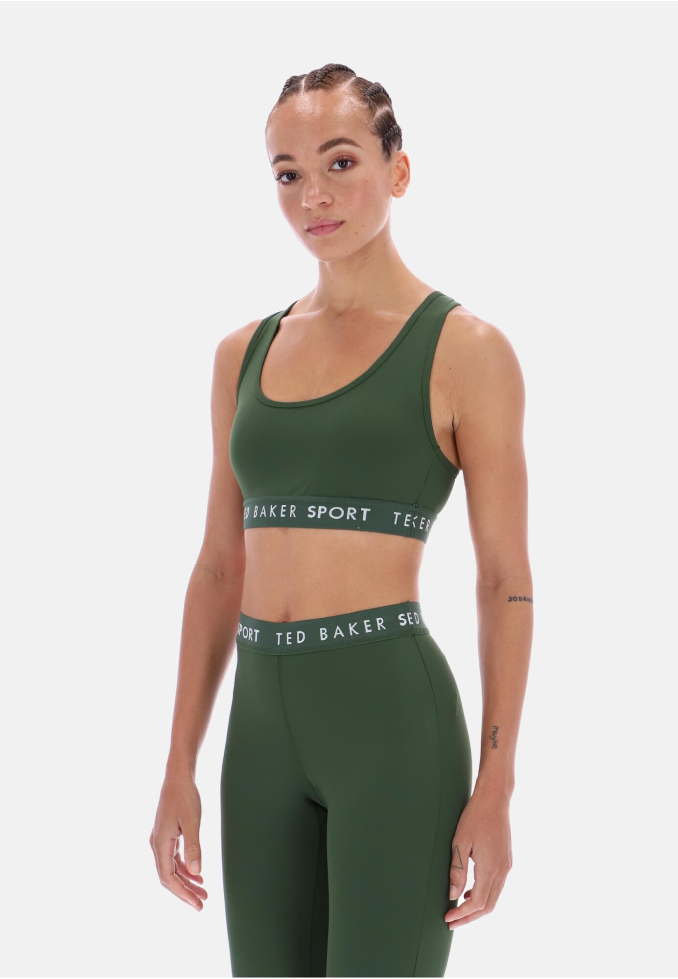 Ted Baker Sujetador deportivo 'Diana Essentials' oliva / blanco – imagen 3