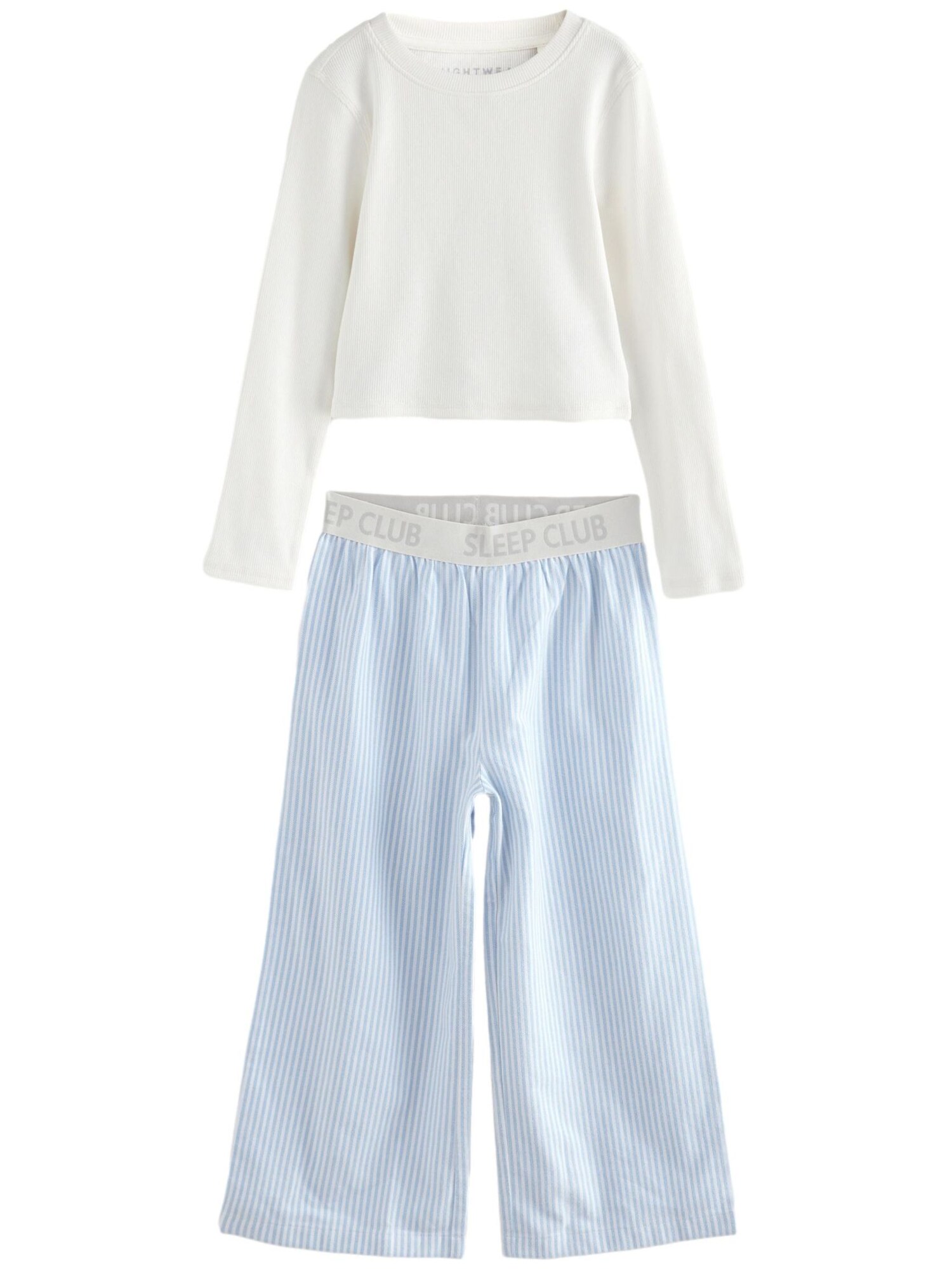 Next Pijamale  albastru / alb