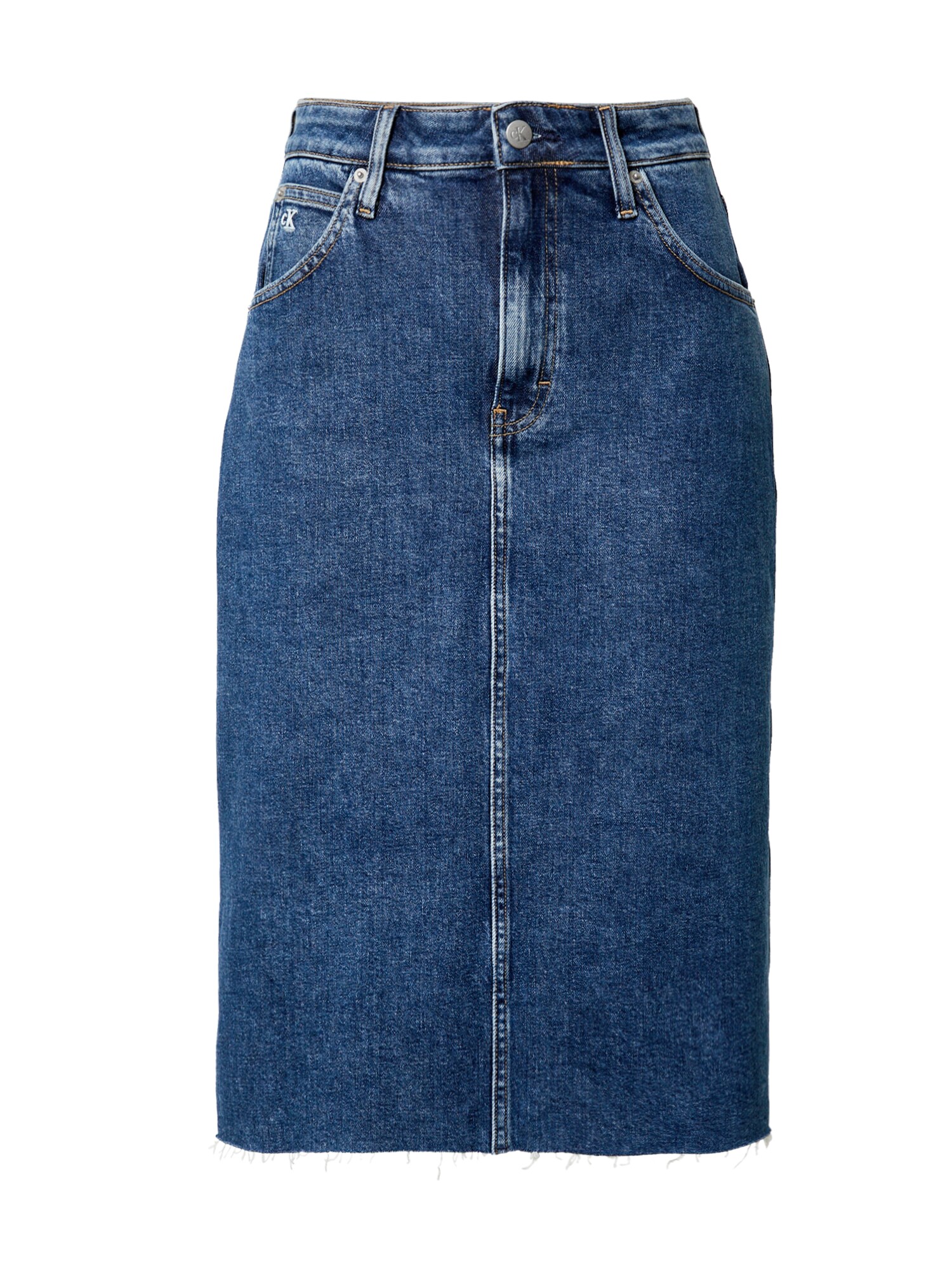 Calvin Klein Jeans Sijonas  tamsiai (džinso) mėlyna