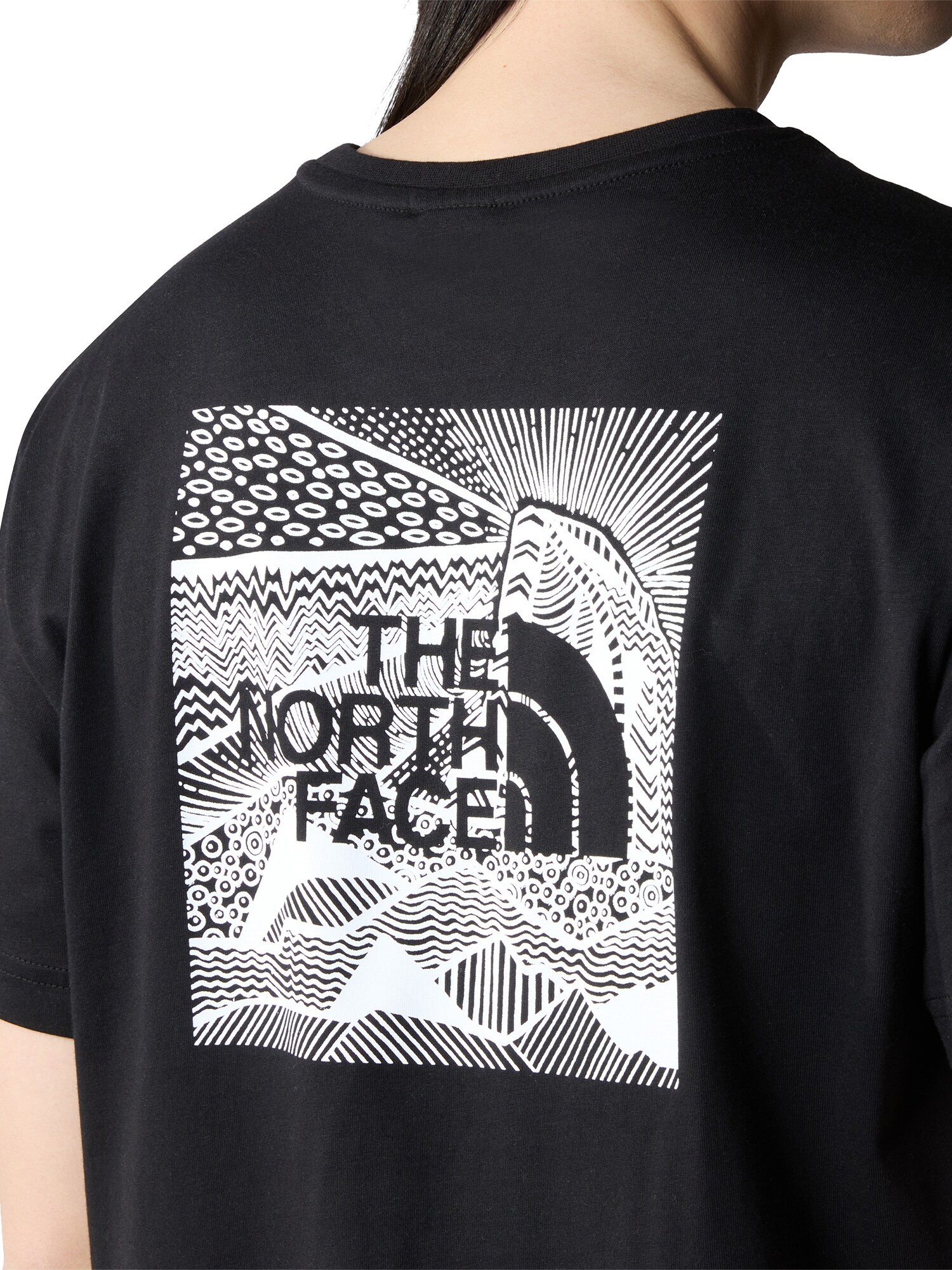 THE NORTH FACE Tričko 'Redbox Celebration' čierna / biela (obrázok 6)