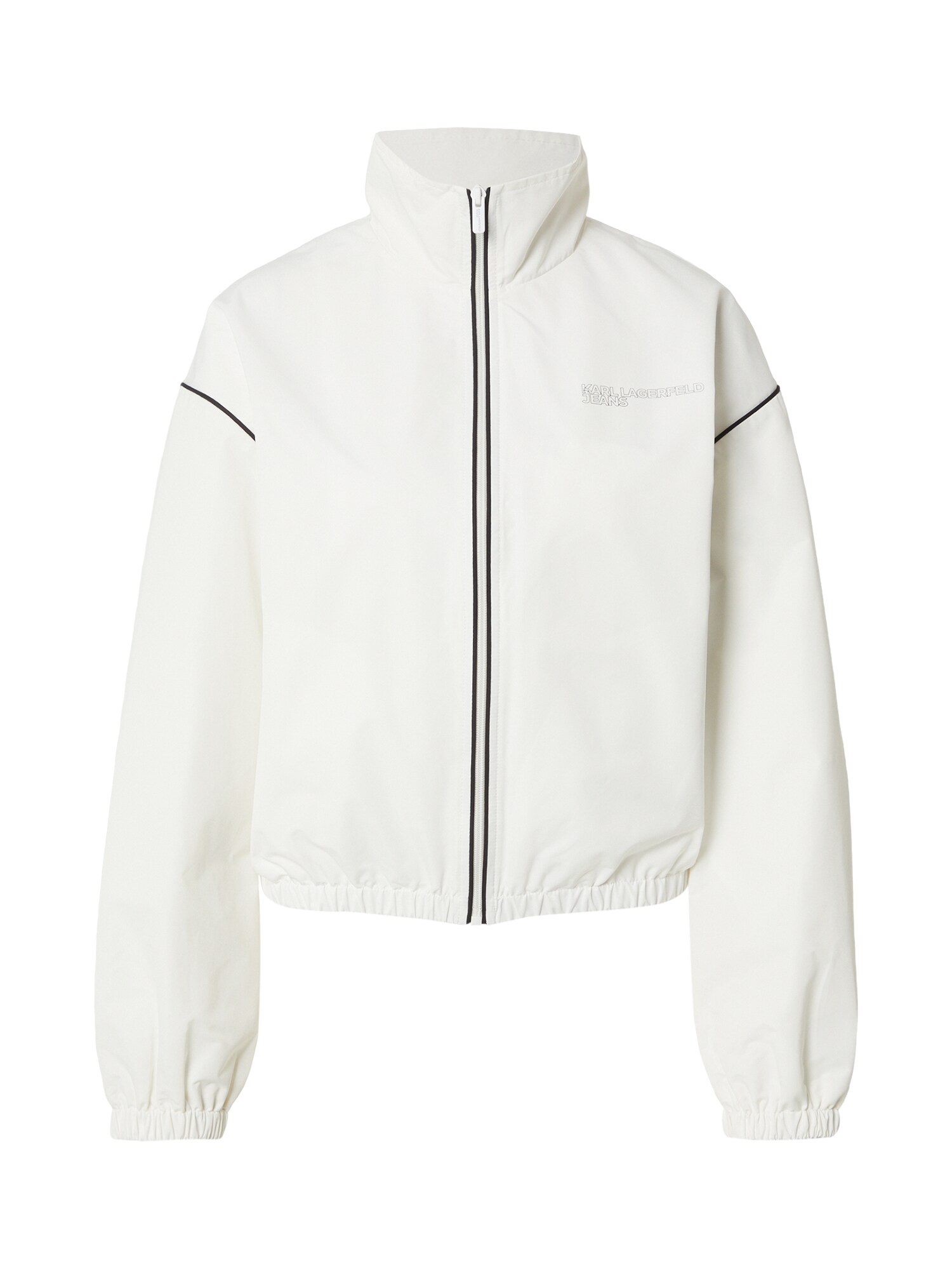 KARL LAGERFELD JEANS Geacă de primăvară-toamnă  negru / alb