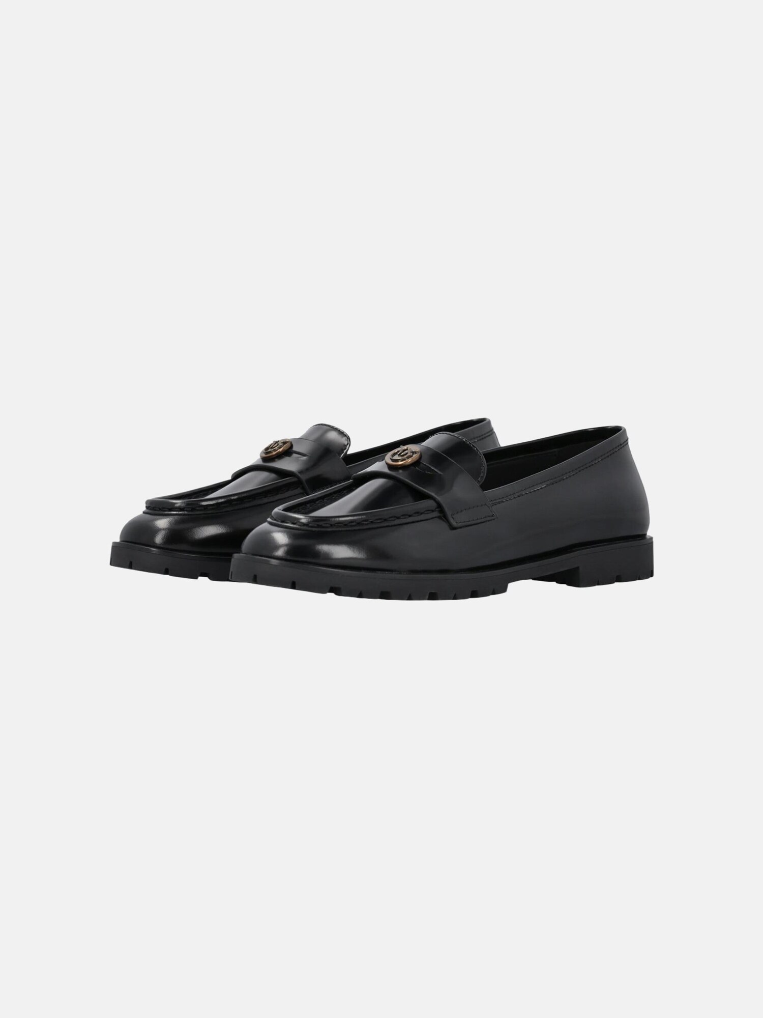 PINKO Mocasines 'PINKO NORA 07 MOCASSINO CALF LEATHER Scarpe'  negro – imagen 2
