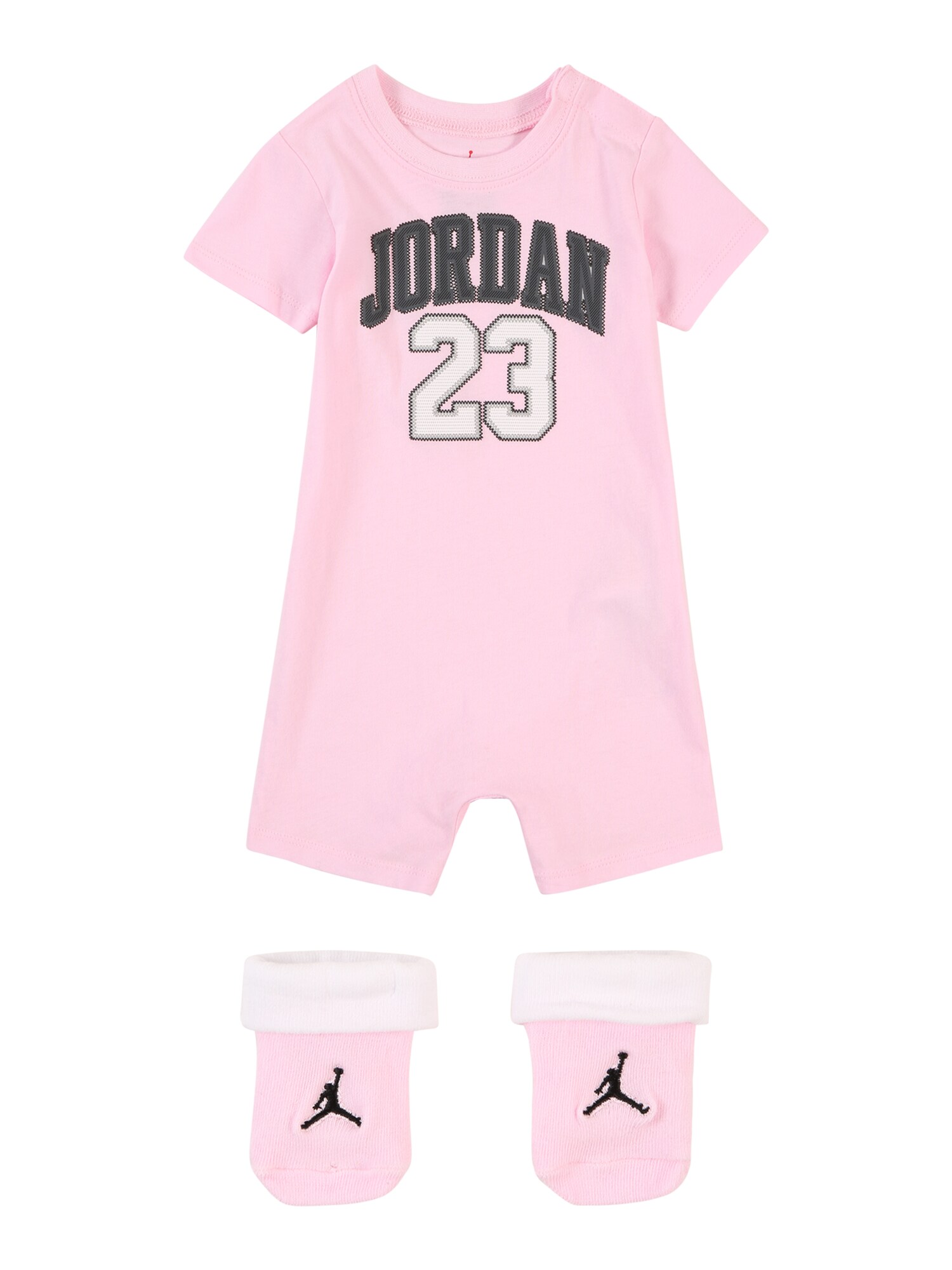 Jordan Set  antracitová / ružová / čierna / biela